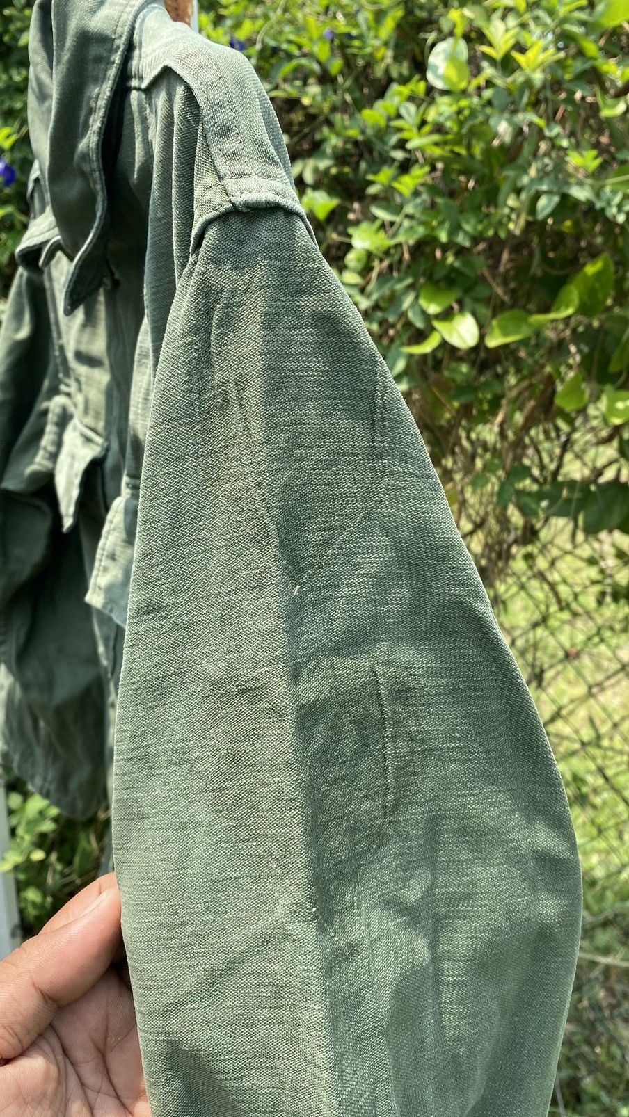 Vintage Vintage Army Cotton Shirt Size ONE SIZE - 5 Thumbnail