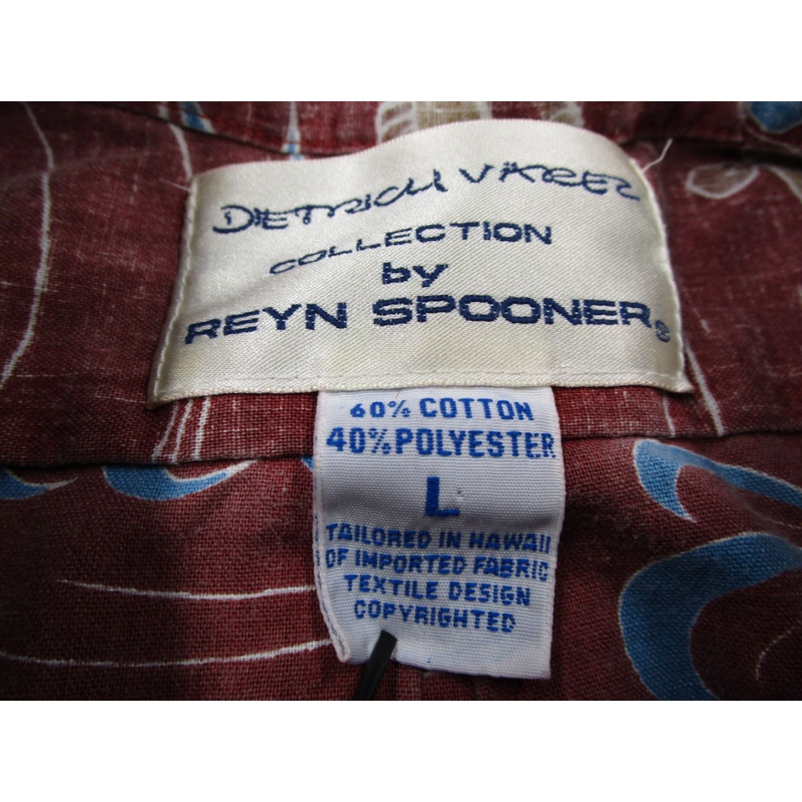 Reyn Spooner VINTAGE Reyn Spooner Shirt Men Large Red Boats Tiki Reverse Print Geometric Hawaiian Retro USA Size US L / EU 52-54 / 3 - 3 Thumbnail