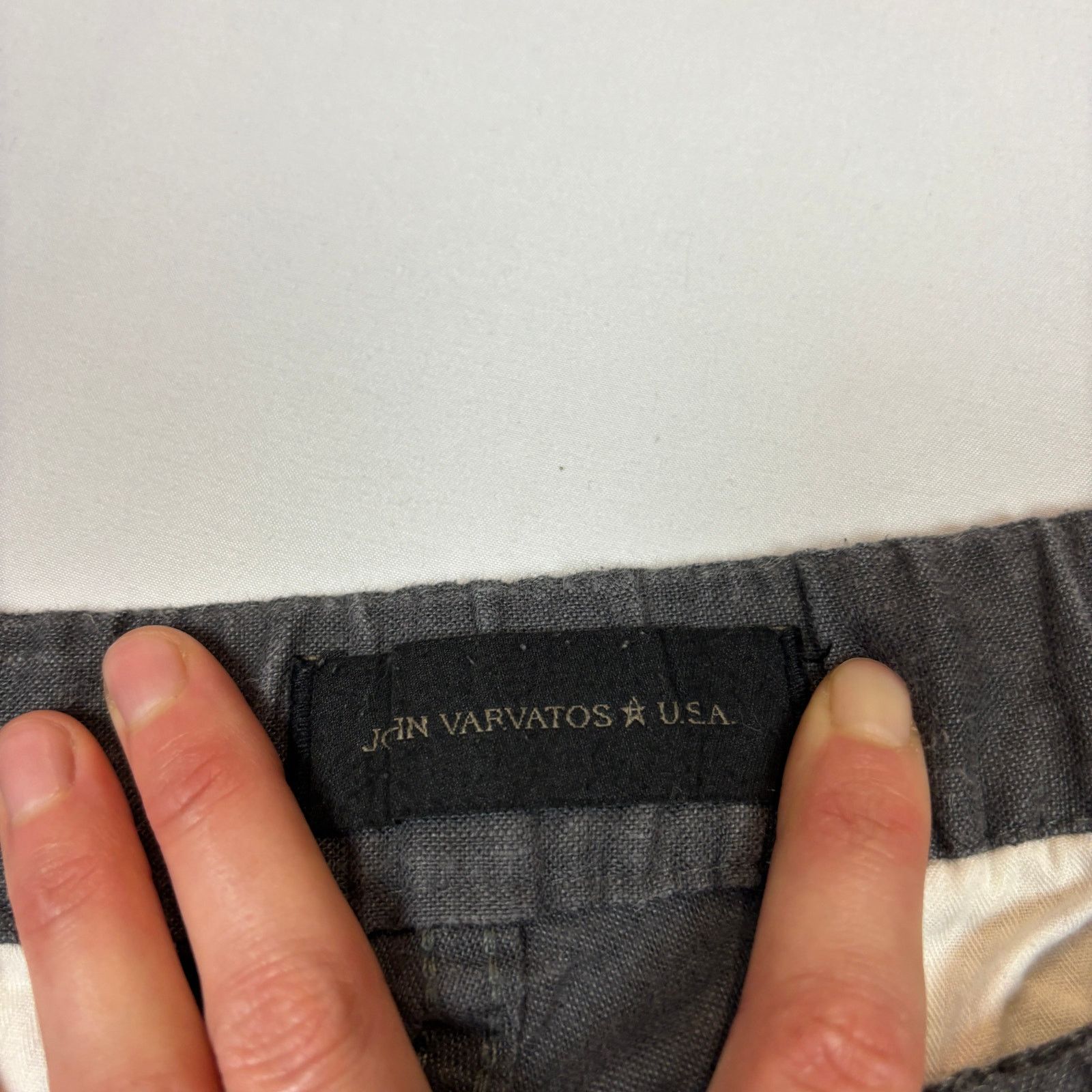 John Varvatos John Varvatos Star USA Robbie Tailored Slim Linen Pants 36 Size US 36 / EU 52 - 4 Thumbnail