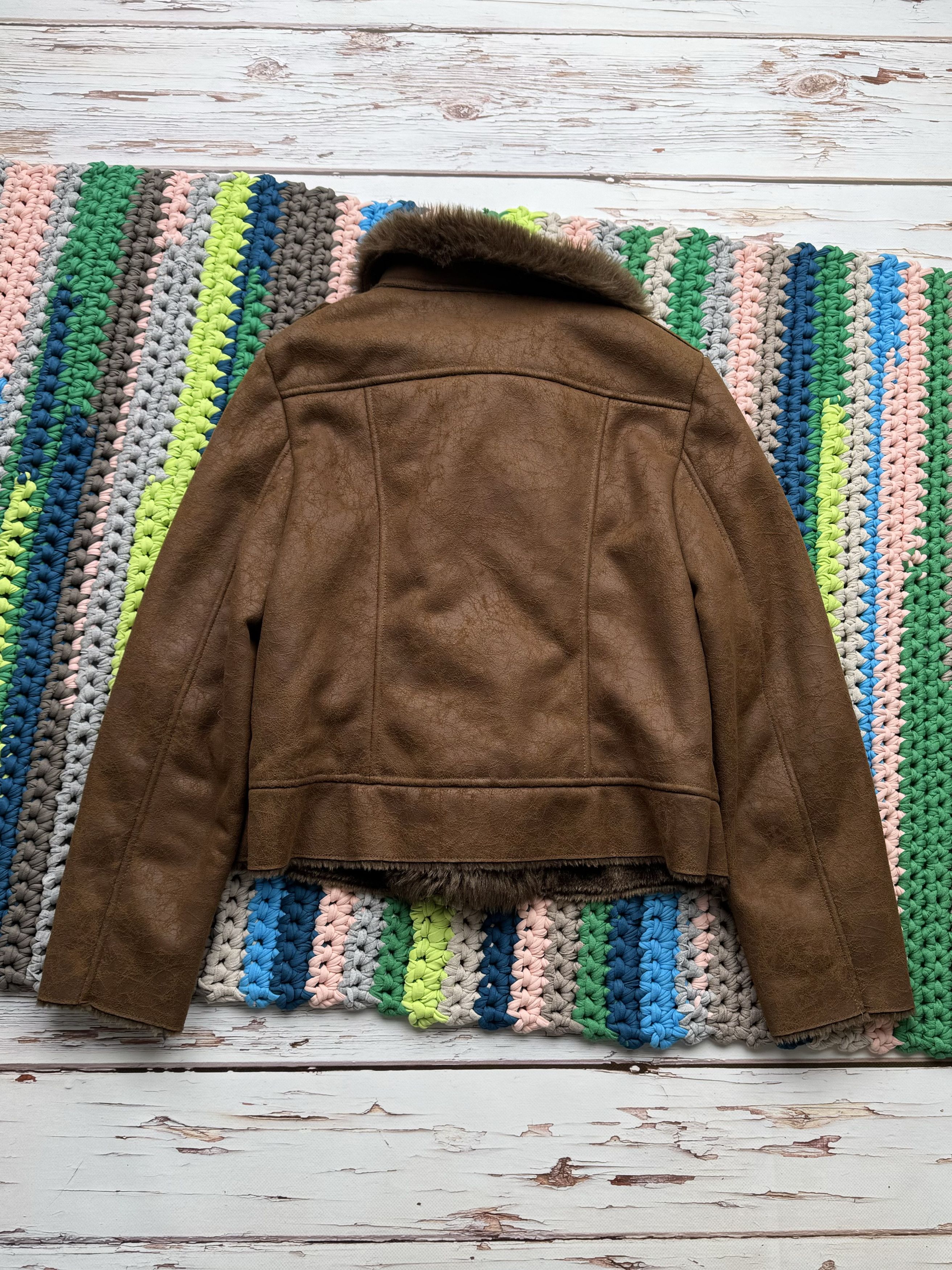 Japanese Brand Vintage Faux Sheepskin Coat (D10)(D15) Size L / US 10 / IT 46 - 8 Thumbnail