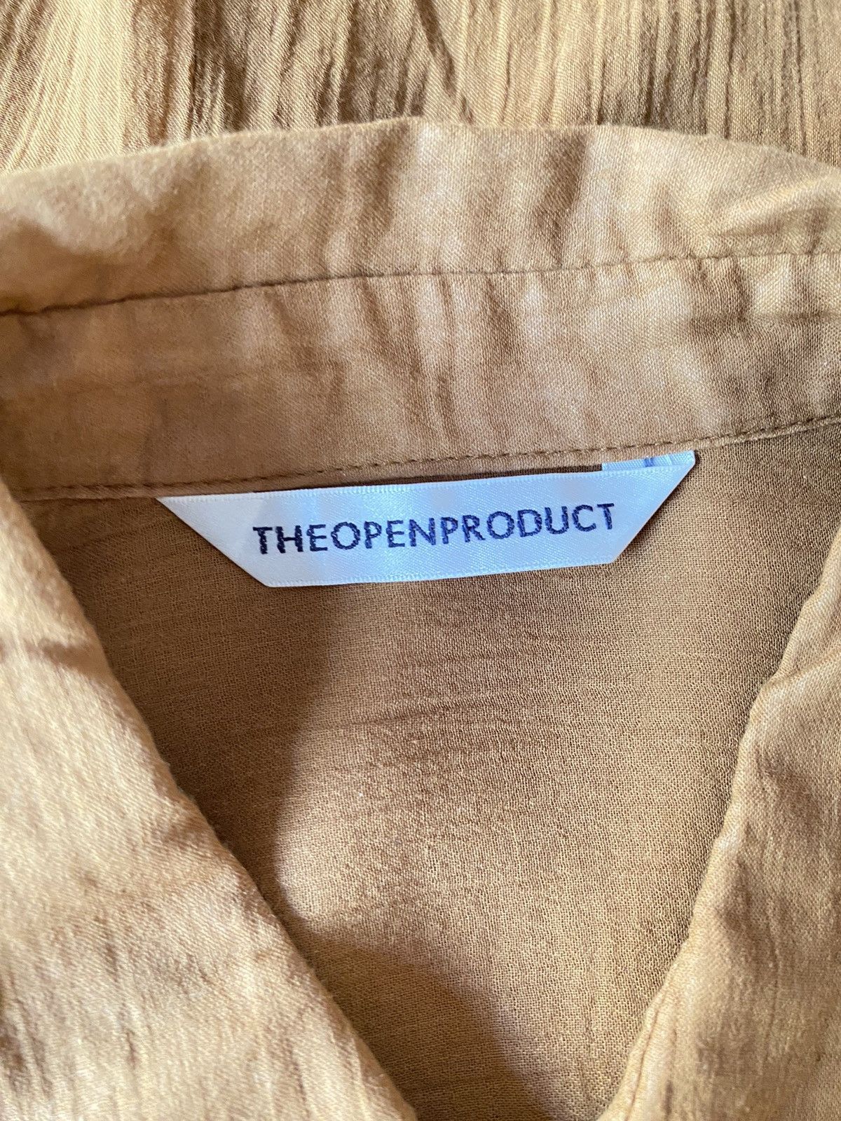OPEN YY THE OPEN PRODUCT Sheer Brown Long-Sleeve Shirt Size S / US 4 / IT 40 - 3 Thumbnail