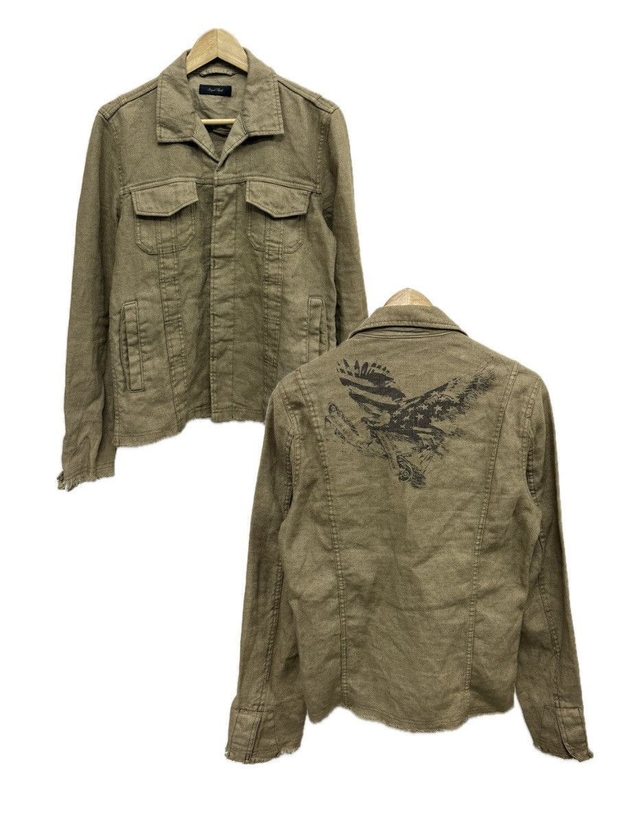 If Six Was Nine Royal Flush Linen Jacket Distressed Trucker Size US M / EU 48-50 / 2 - 1 Thumbnail