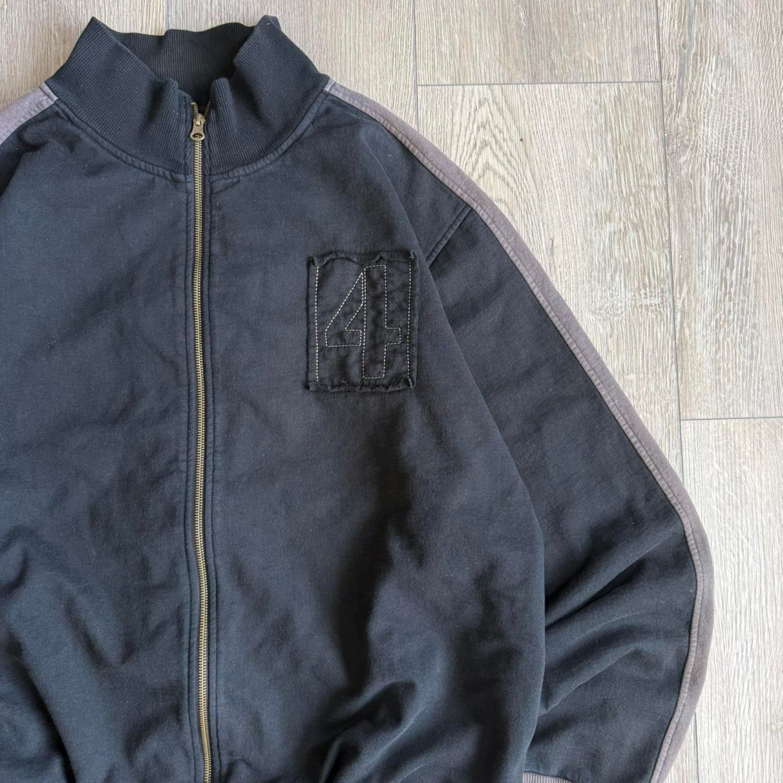 Mossimo Vintage y2k mossimo cut and sew zip up sweatshirt Size US XXL / EU 58 / 5 - 3 Thumbnail