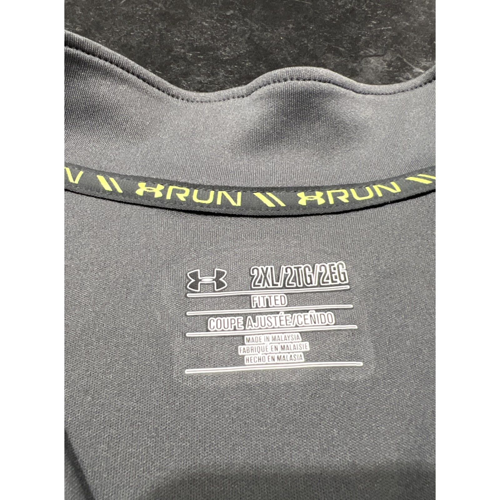 Under Armour Under Armour 1/4 Zip Pullover Mens 2XL Gray Active Casual Fitted Stretch Size US XXL / EU 58 / 5 - 7 Thumbnail