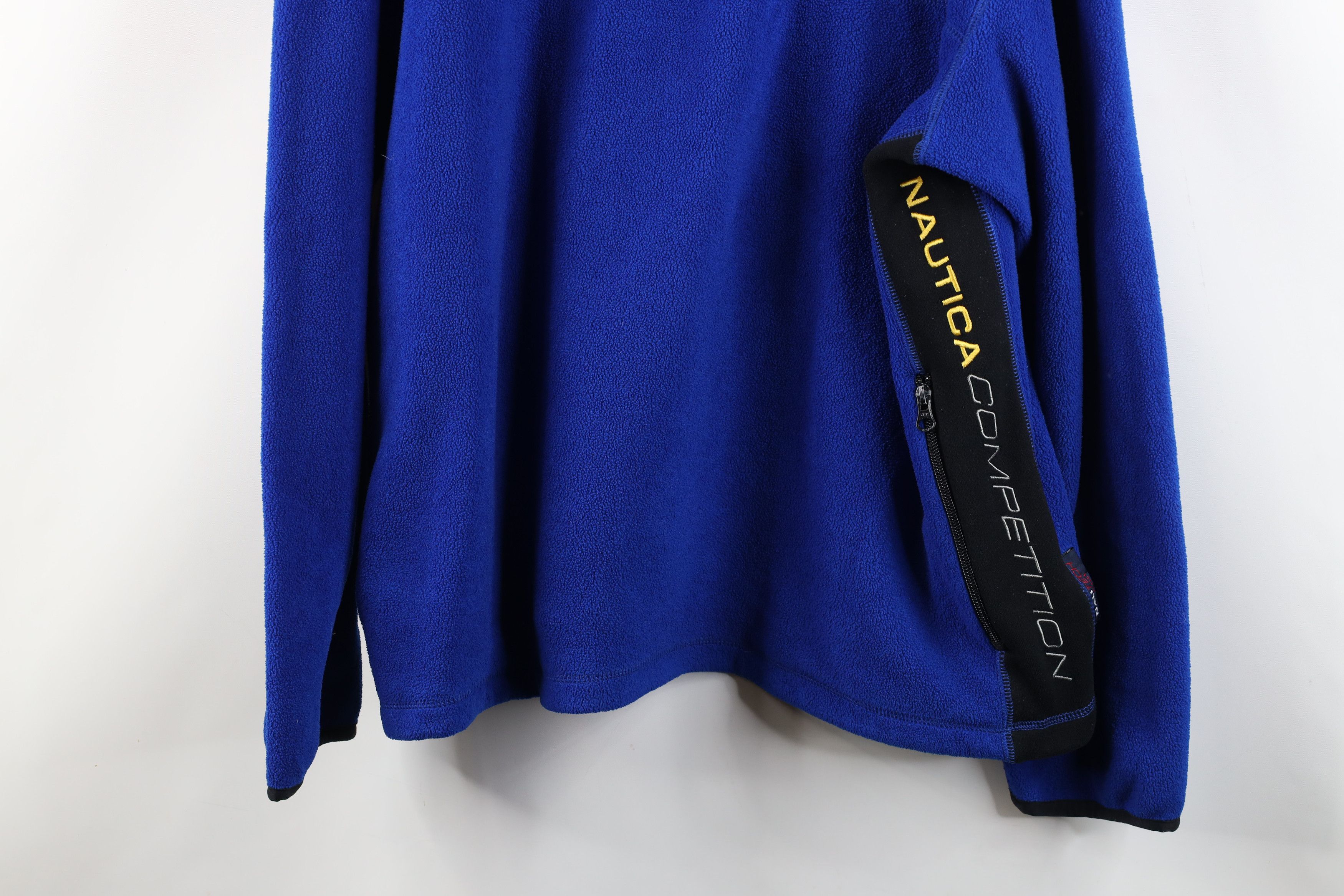 Nautica × Vintage Vintage 90s Nautica Competition Half Zip Fleece Sweater USA Size US L / EU 52-54 / 3 - 3 Thumbnail