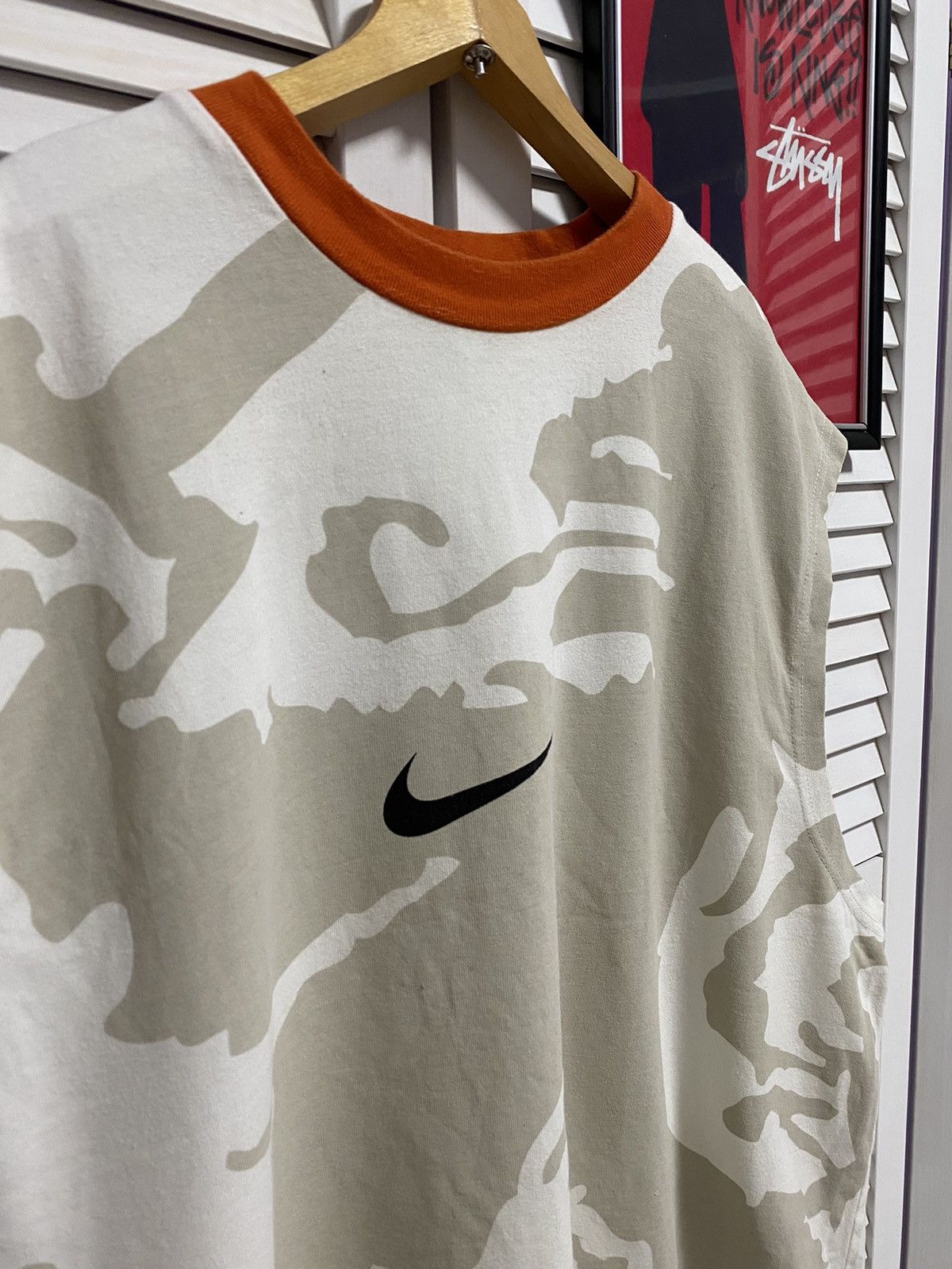 Nike × Vintage Vintage Sleeveless T Shirt Tee Nike Tank Top Camouflage KNVB Size US XL / EU 56 / 4 - 3 Thumbnail