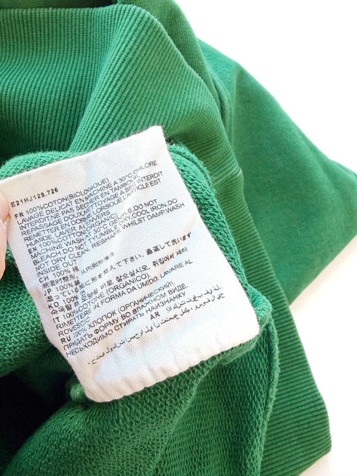 AMI Ami Women Green Heavyweight Sweatshirt Big Heart Logo Size M Size M / US 6-8 / IT 42-44 - 10 Thumbnail