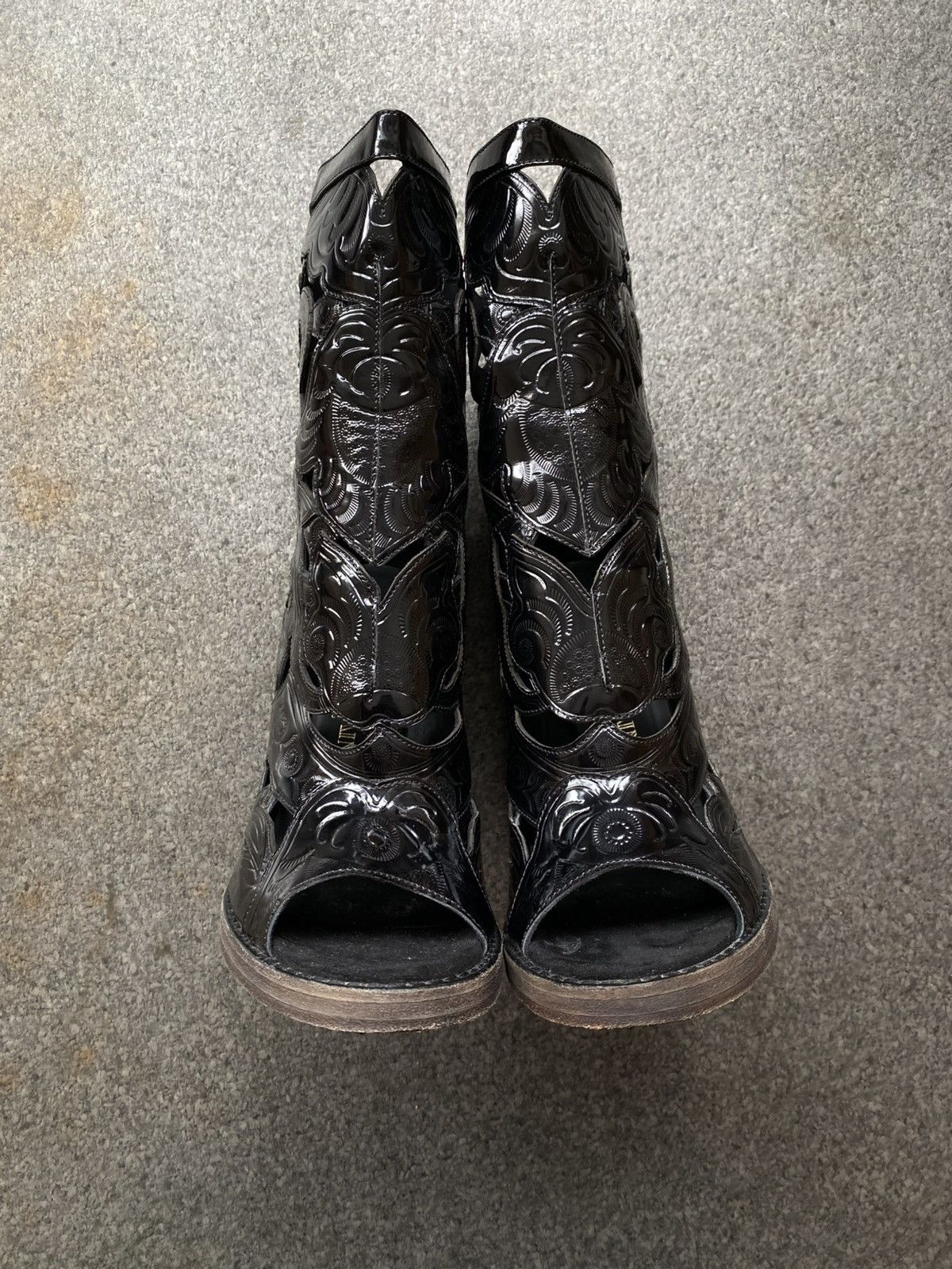 Balmain BALMAIN Runway SS12 Leather High Heels Ankle Boots Size US 8.5 / IT 38.5 - 5 Thumbnail