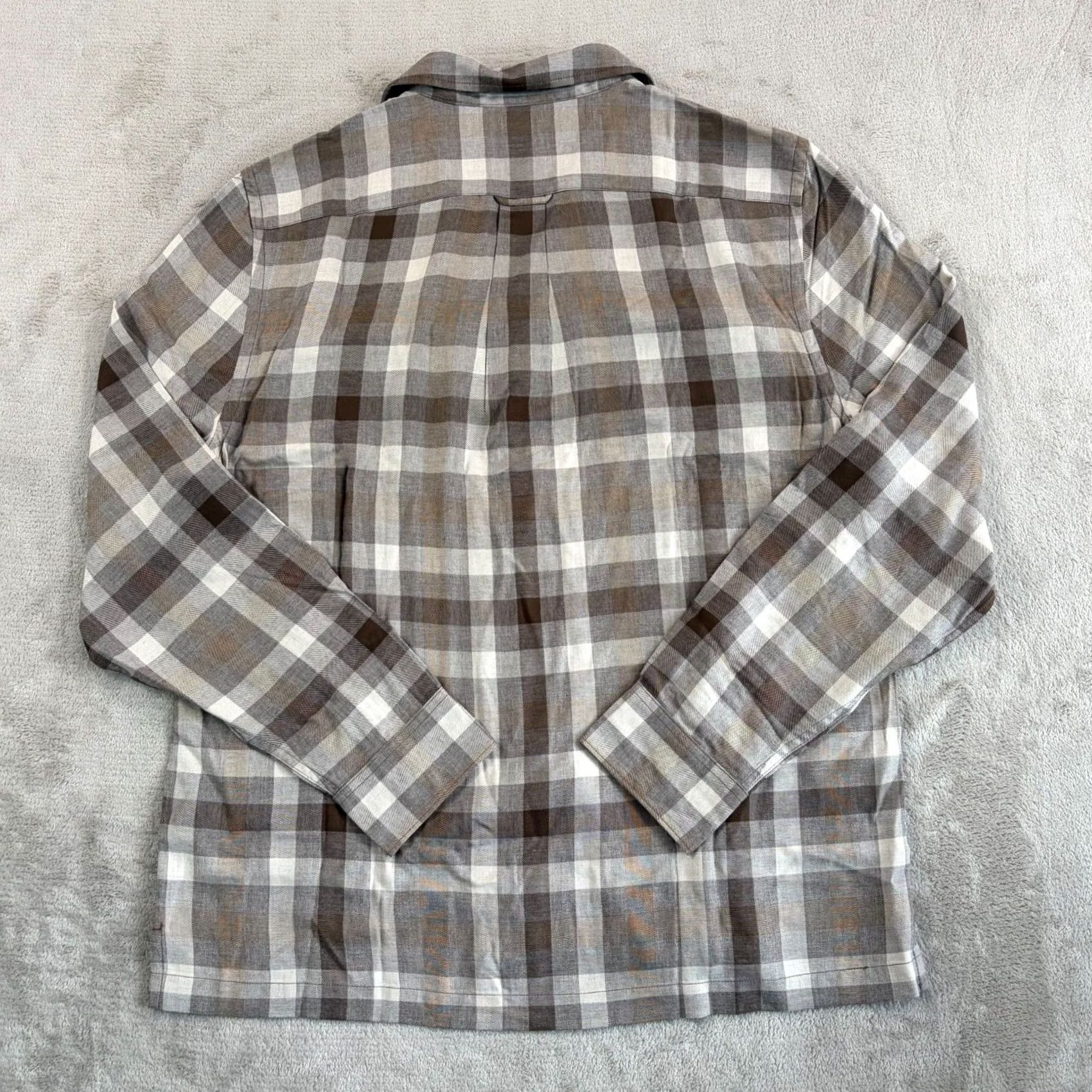 Todd Snyder Todd Snyder Shirt Mens L Brown Rayon Plaid Field Baja Dunes Men Classic Fit NWT Size US L / EU 52-54 / 3 - 6 Thumbnail