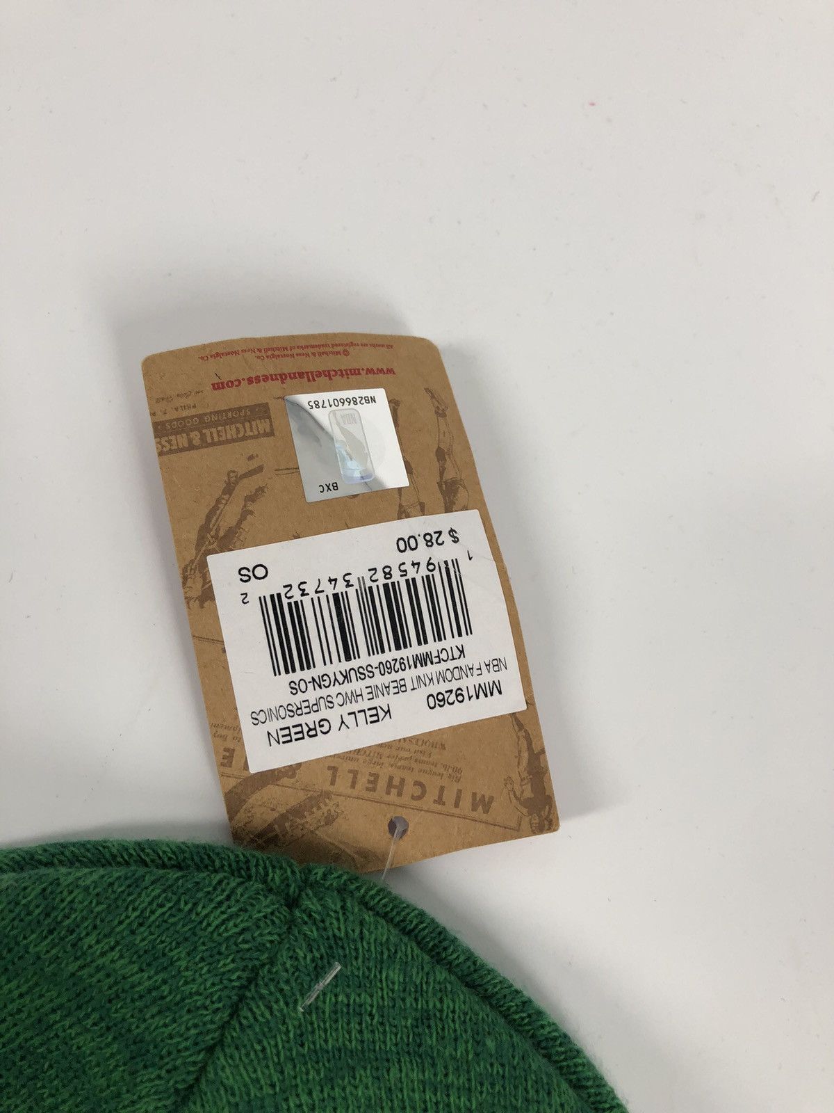 Mitchell & Ness × NBA Mitchell Ness NBA Basketball Seattle SuperSonic Green Beanie Size ONE SIZE - 4 Thumbnail