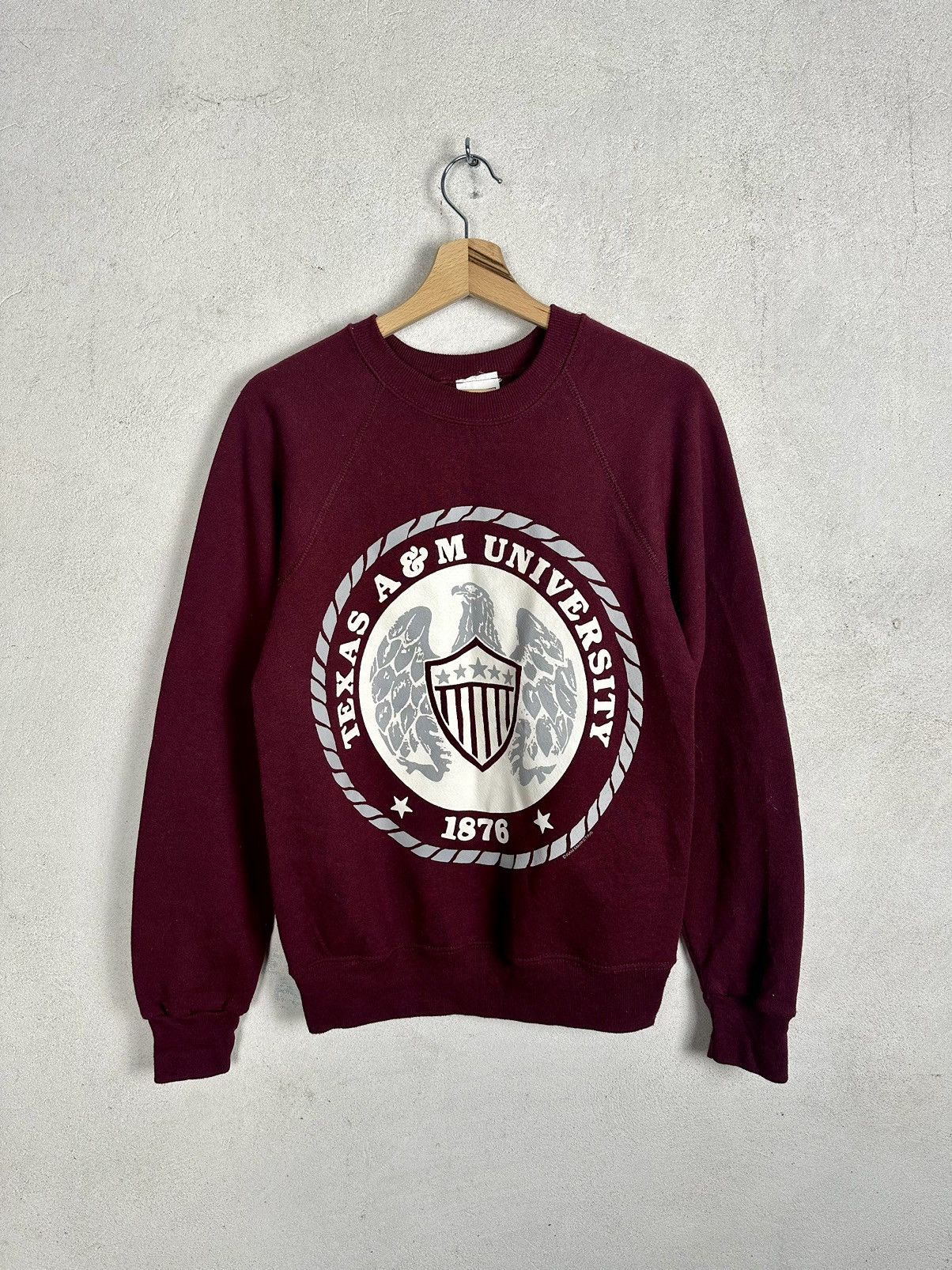 Lee × Vintage Vintage 90s Lee Texas A&M University 1876 Crewneck Size US S / EU 44-46 / 1 - 9 Thumbnail