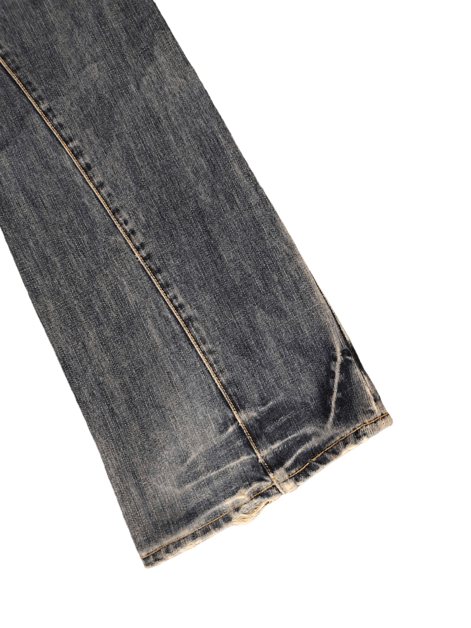 If Six Was Nine Flare Jeans Michel Klein Distress Faded Bootcut Y2k Street Size US 30 / EU 46 - 8 Thumbnail