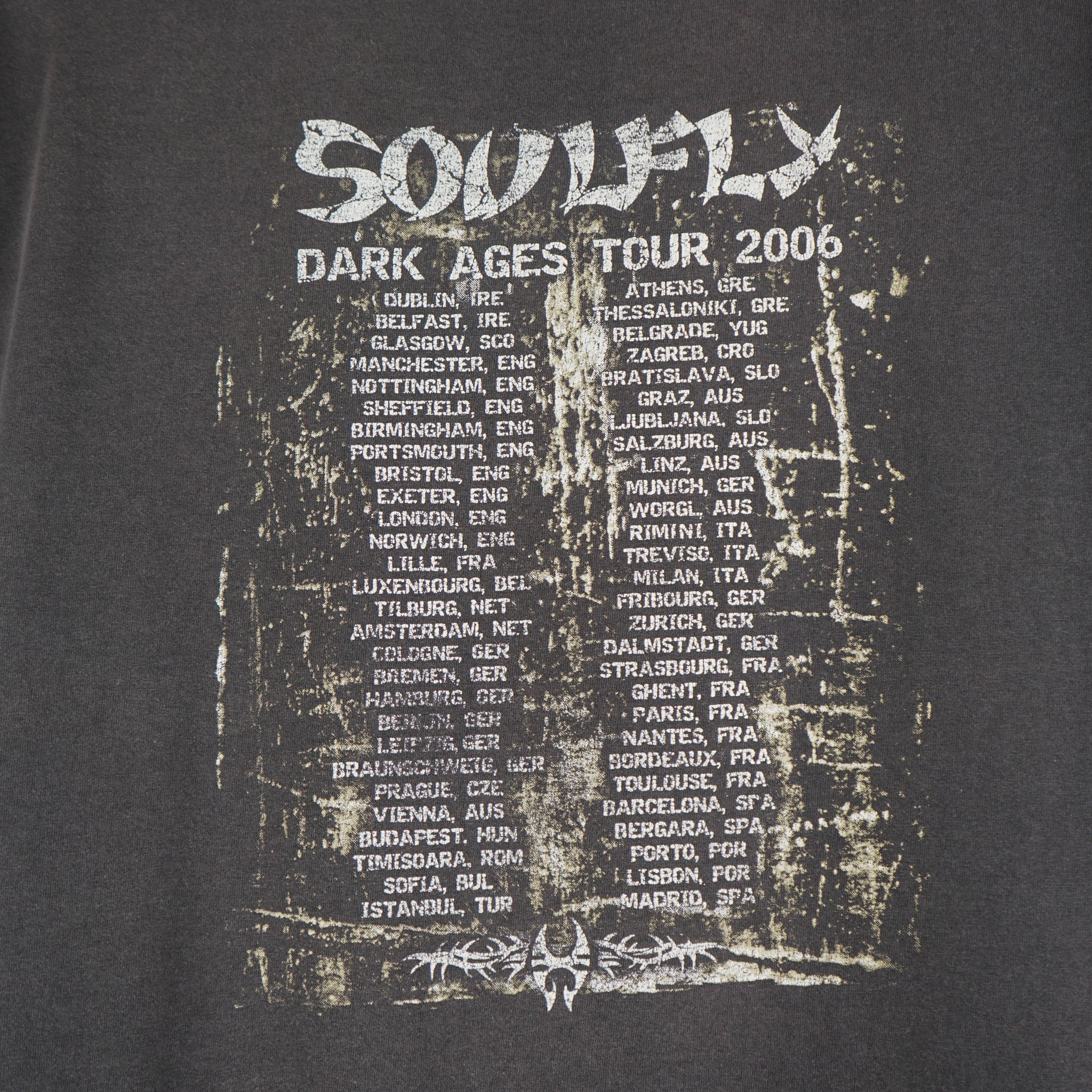 Band Tees × Vintage Vintage 2006 Soulfly Tour T-Shirt Size US XL / EU 56 / 4 - 8 Thumbnail