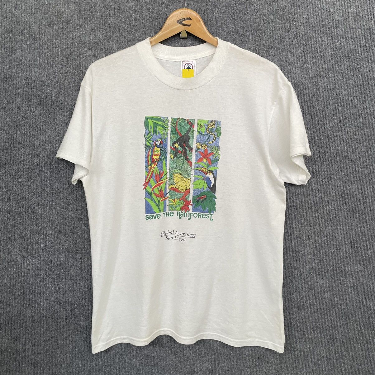 Habitat × Vintage 2000s San Diego Global Awareness Save The Rainforest Promo T Size US M / EU 48-50 / 2 - 1 Thumbnail