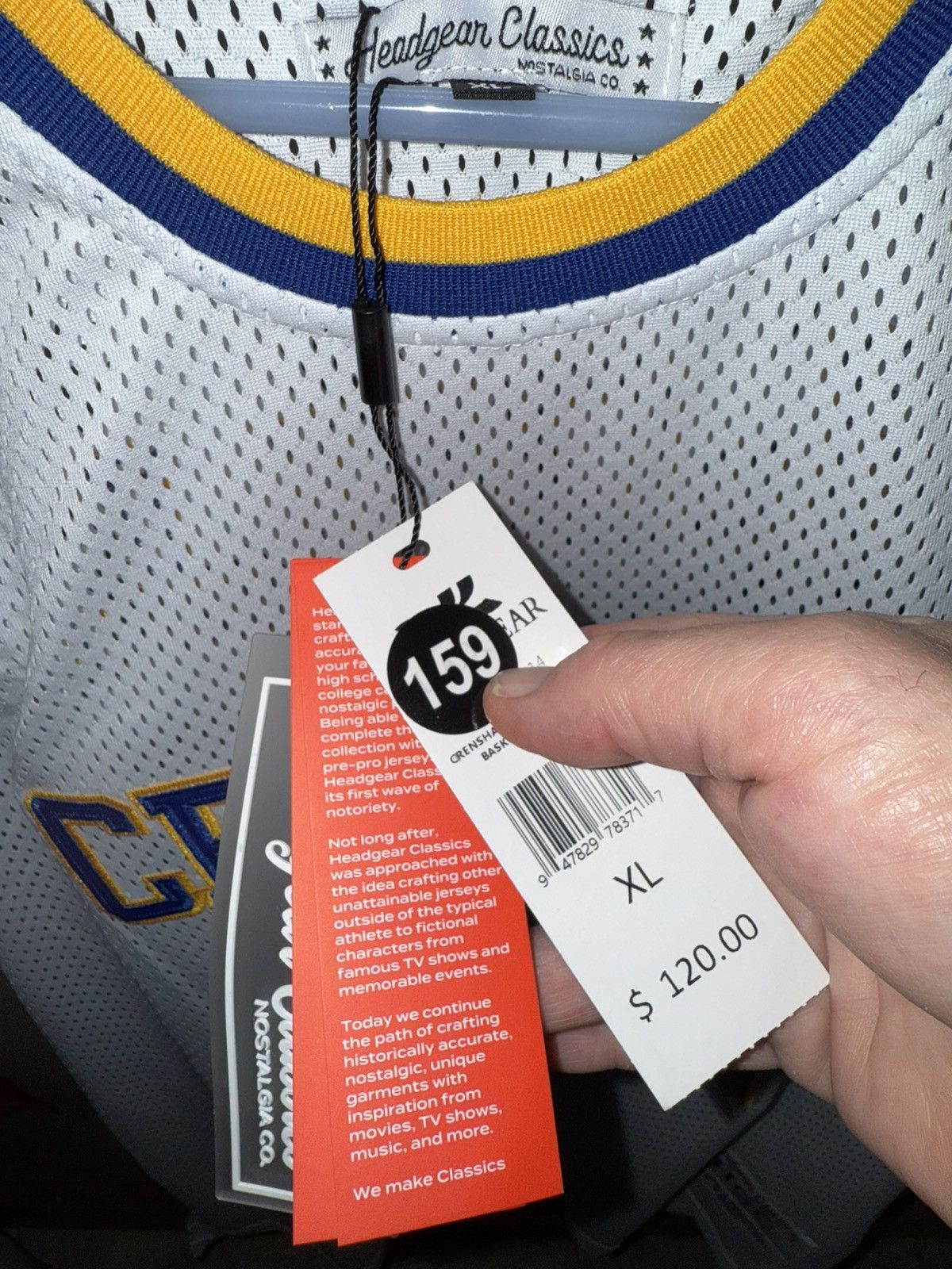 Other Headgear Classics CRENSHAW McCALL 22 basketball jersey, XL Size US XL / EU 56 / 4 - 8 Thumbnail