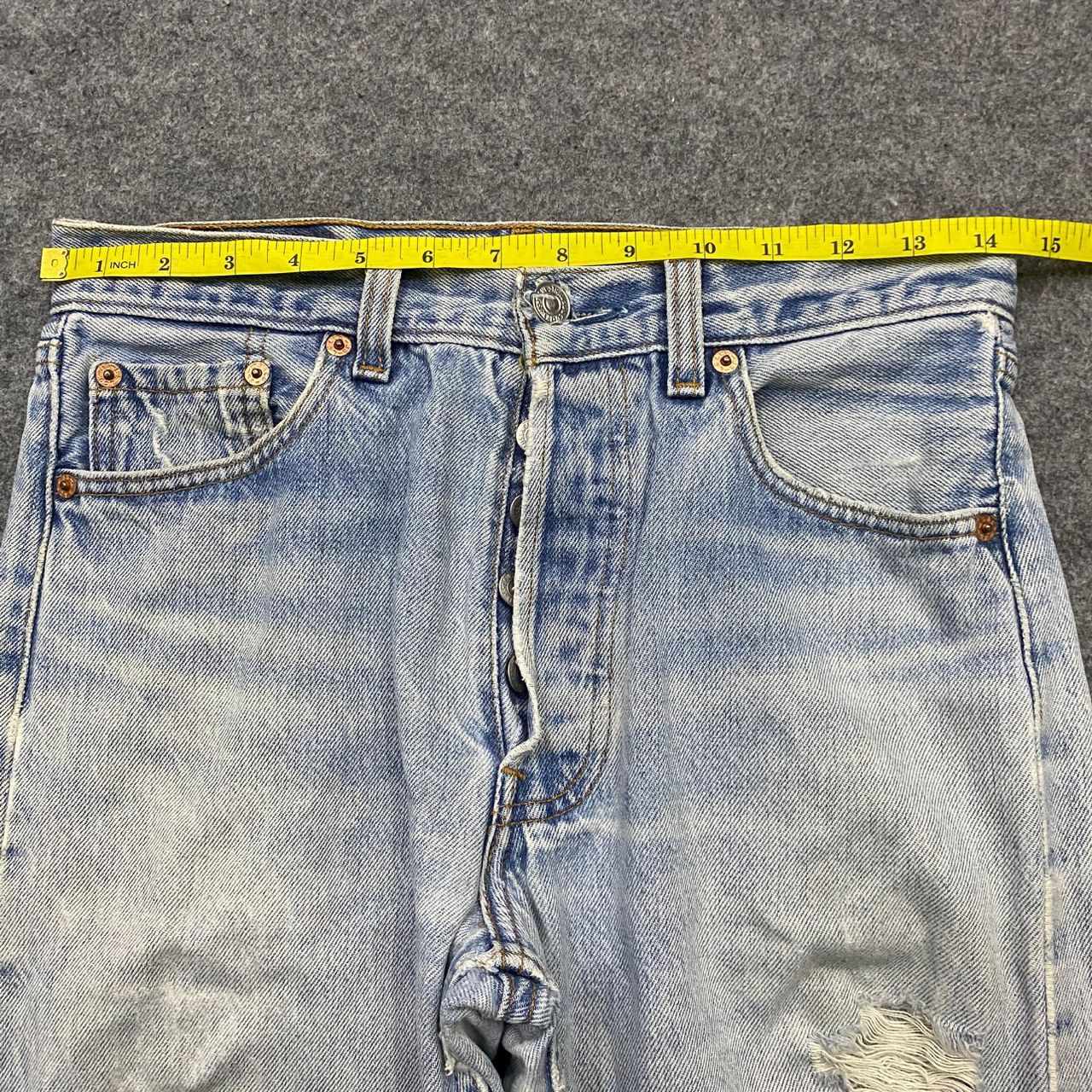 Levi's 💥Vintage 90s Levis Distressed Denim Kurt Cobain Style Size US 29 - 3 Thumbnail