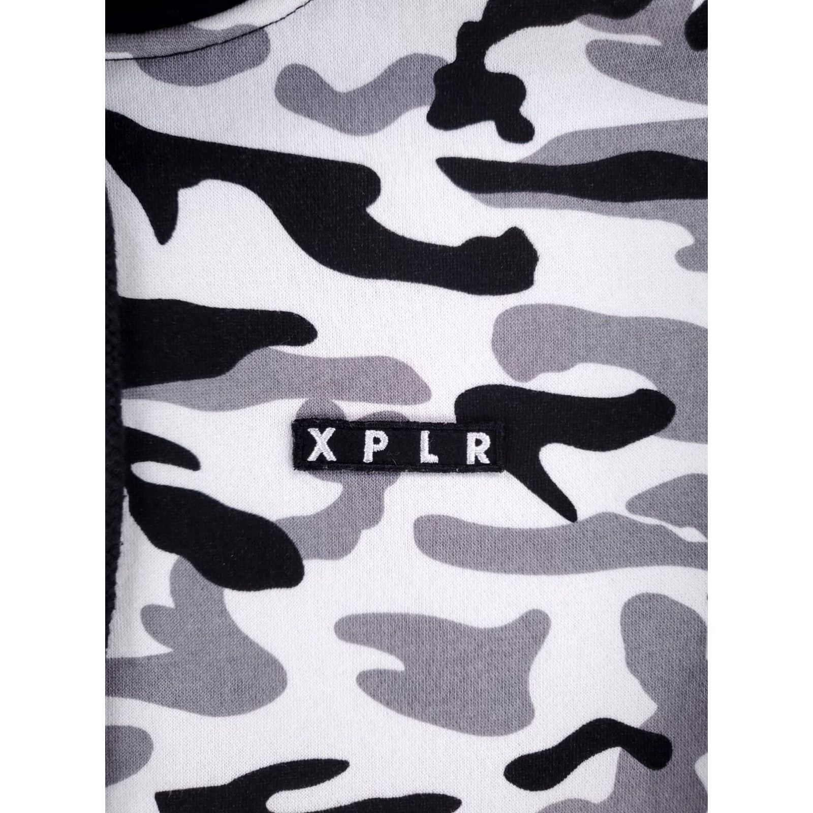 Vintage Sam & Colby XPLR Camo Hoodie Sweatshirt Black White Long Sleeve Mens M Size US M / EU 48-50 / 2 - 3 Thumbnail