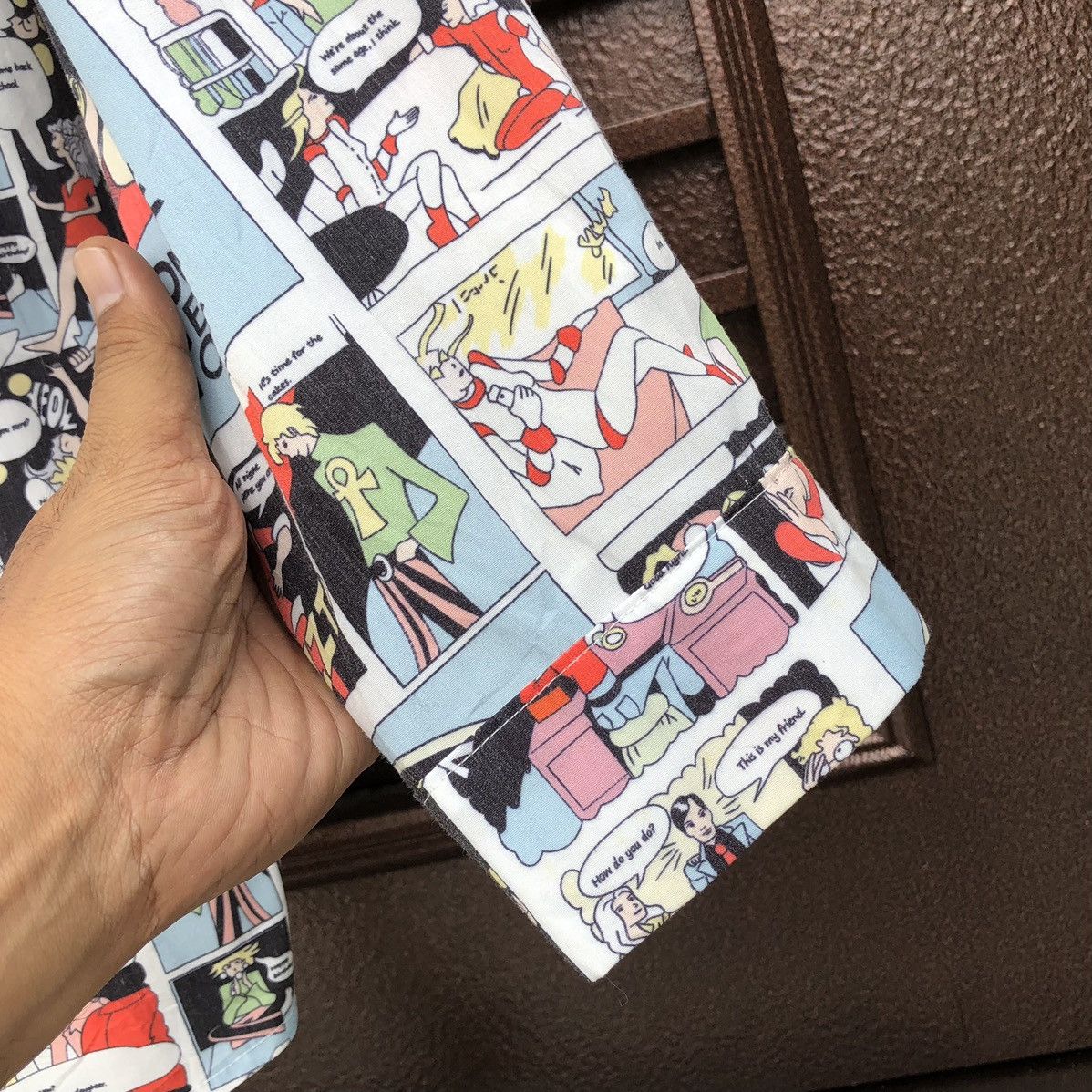 Japanese Brand Decomp Print Comic Book Long sleeve Shirt Size US L / EU 52-54 / 3 - 11 Thumbnail