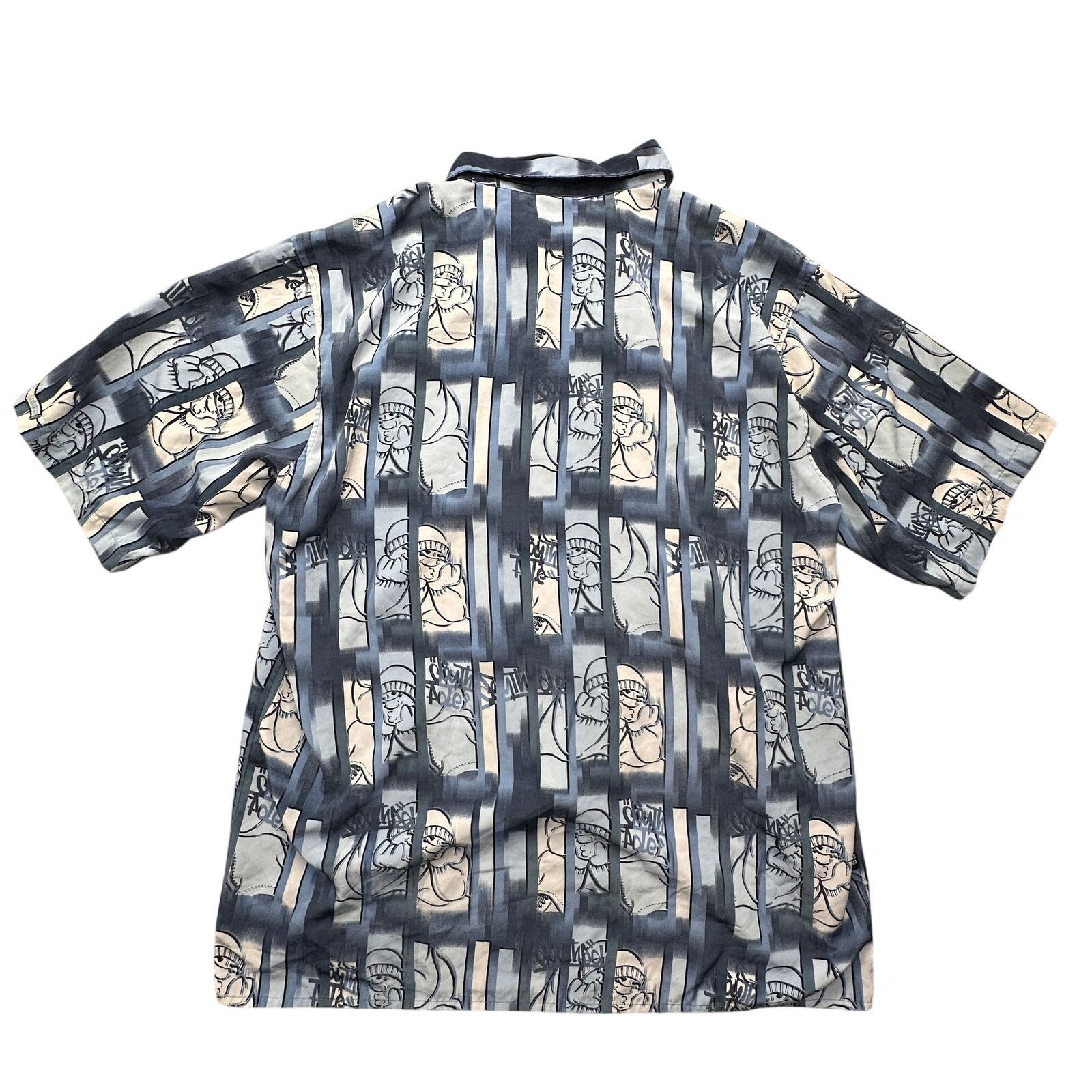 Southpole VTG Southpole AOP Hip Hop Button Up Short Sleeve Shirt XXL Size US XXL / EU 58 / 5 - 2 Thumbnail