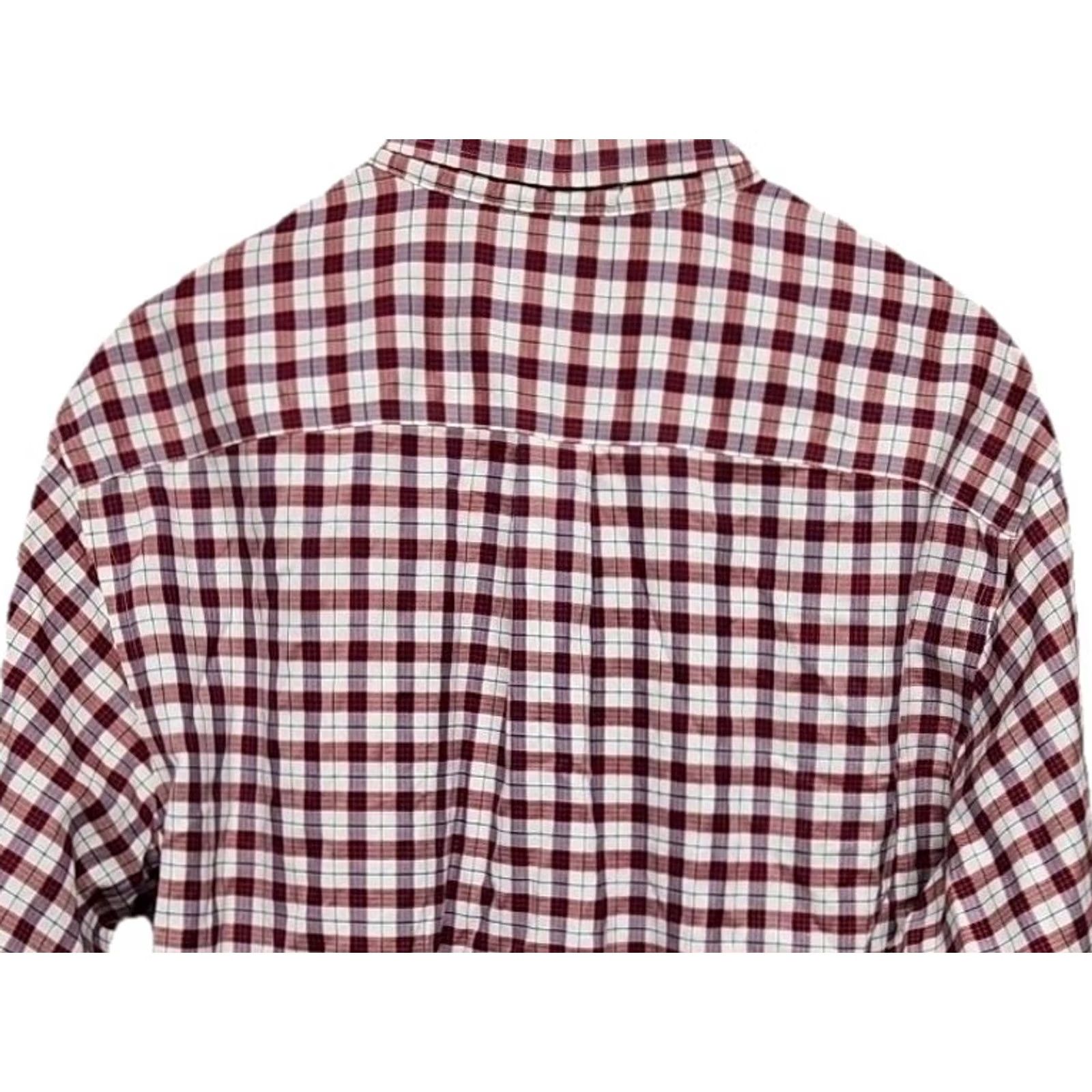 Jos. A. Bank Jos A Bank Traveler’s Collection Plaid Button Down Shirt Men’s XL 100% Cotton Red Plaid Button-Up Adult Men Size US XL / EU 56 / 4 - 6 Thumbnail