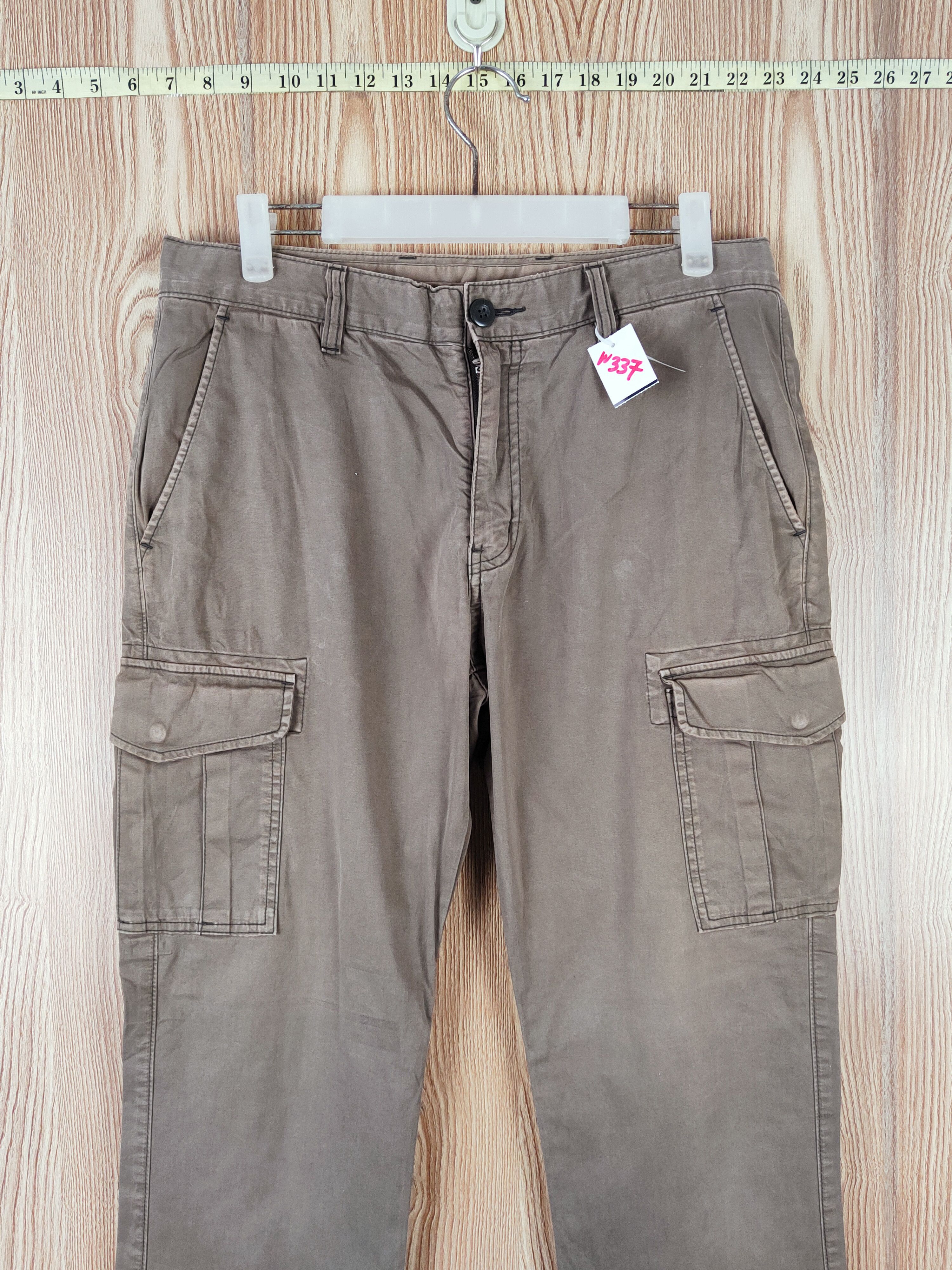 Japanese Brand Uniqlo Brown Multipocket Tactical Cargo Pants #W337 Size US 32 / EU 48 - 2 Thumbnail