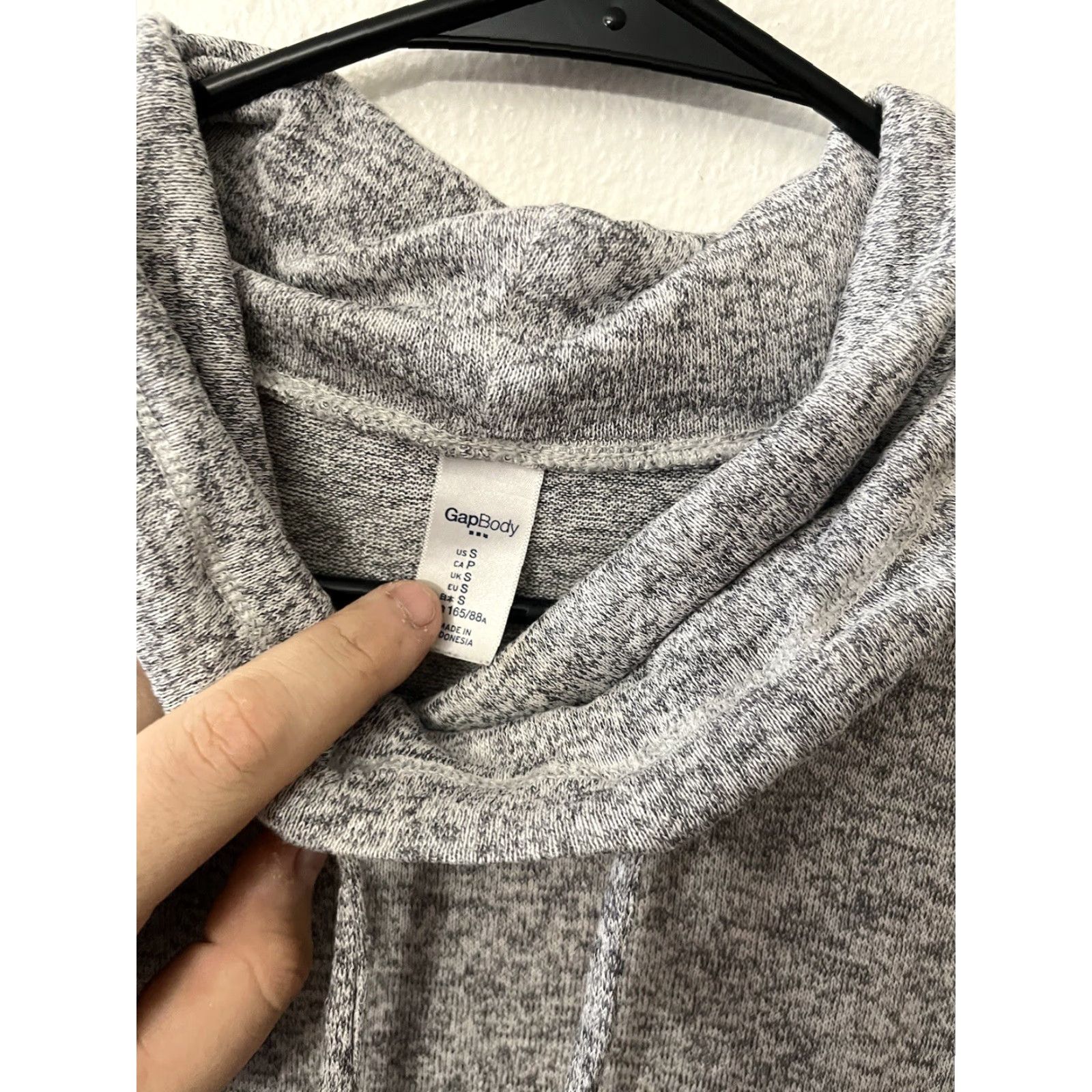 Gap Gap Body Womens Gray Long Sleeve Mock Neck Sweater M Size Medium Pullover Dress Code: None Size M / US 6-8 / IT 42-44 - 2 Thumbnail