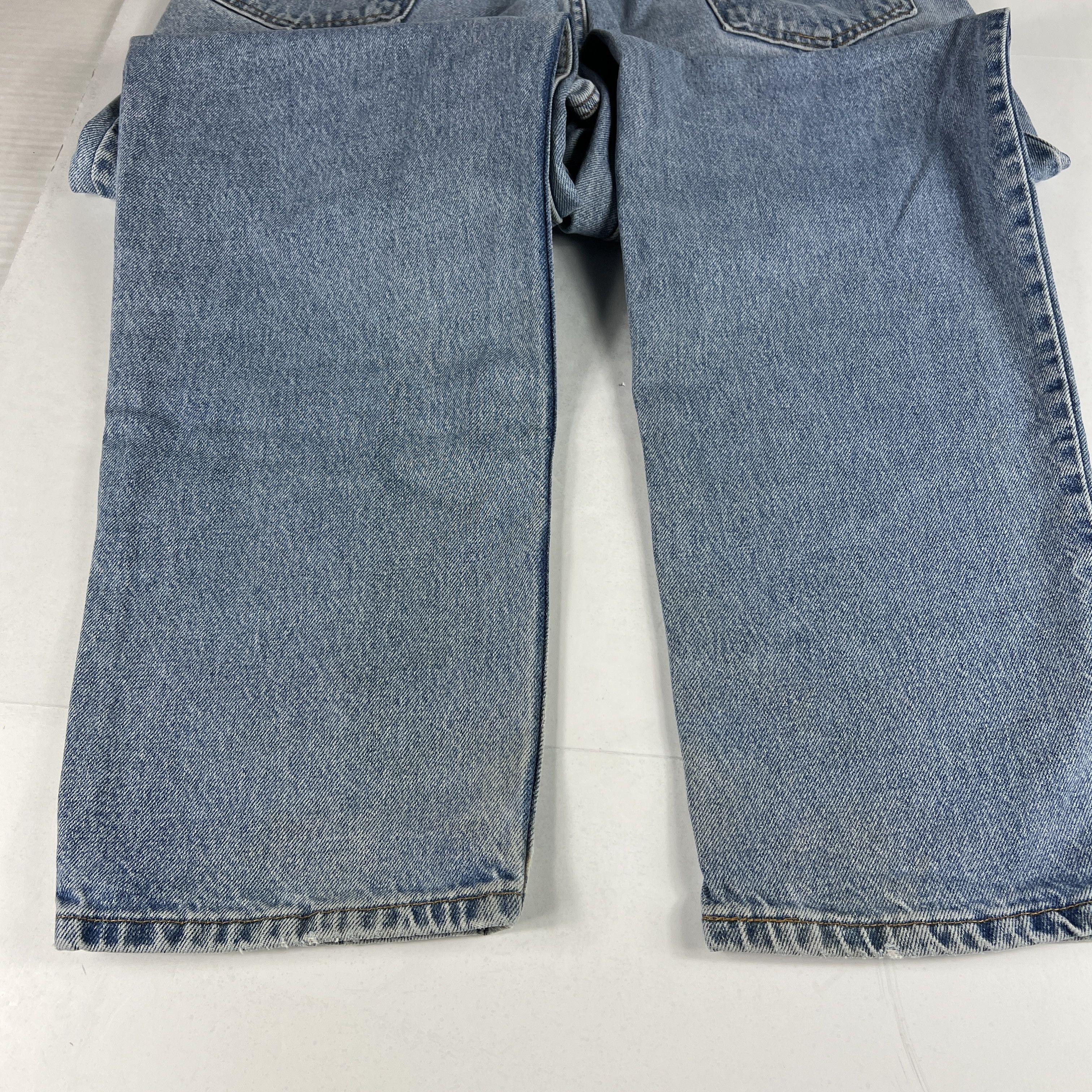 Levi's × Vintage Y2K Levi's Jeans 550 Relaxed Light Blue Faded Cotton Denim Size US 35 - 4 Thumbnail