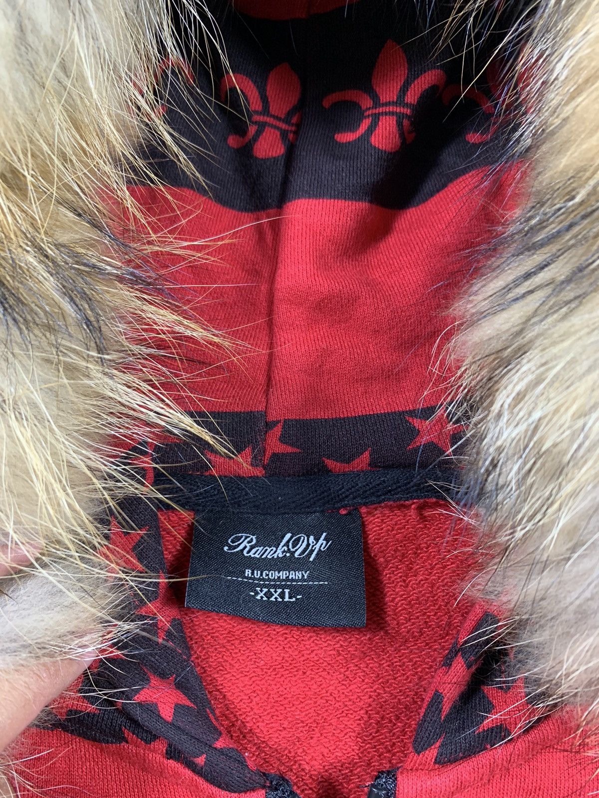 14th Addiction × If Six Was Nine × KMRii Japanese Rank Up Stripe Star Zip Fur Hoodie Size US XXL / EU 58 / 5 - 4 Thumbnail