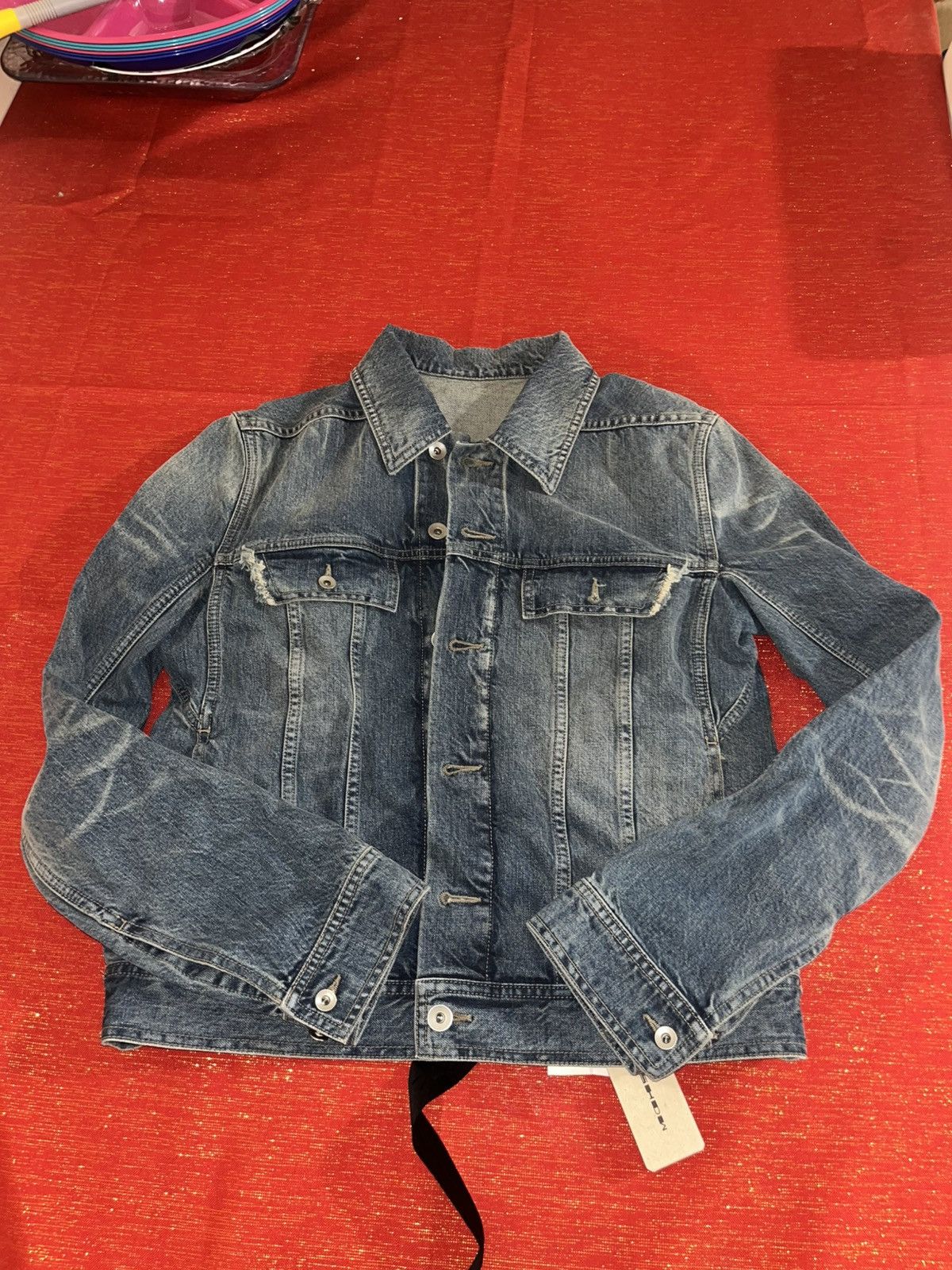 Rick Owens Drkshdw Rick Owens Trucker Denim Jacket Sz S Size US S / EU 44-46 / 1 - 14 Thumbnail