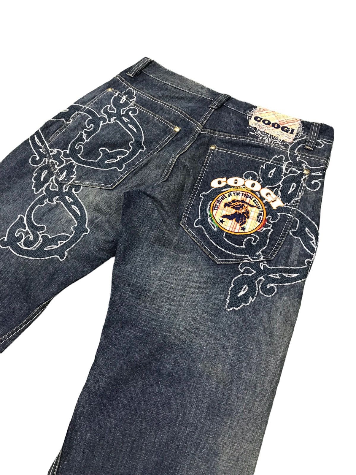 Affliction 🔥🔥Crazy Rare Affliction Style Coogi Y2K Embroidery Jeans Size US 38 / EU 54 - 10 Thumbnail