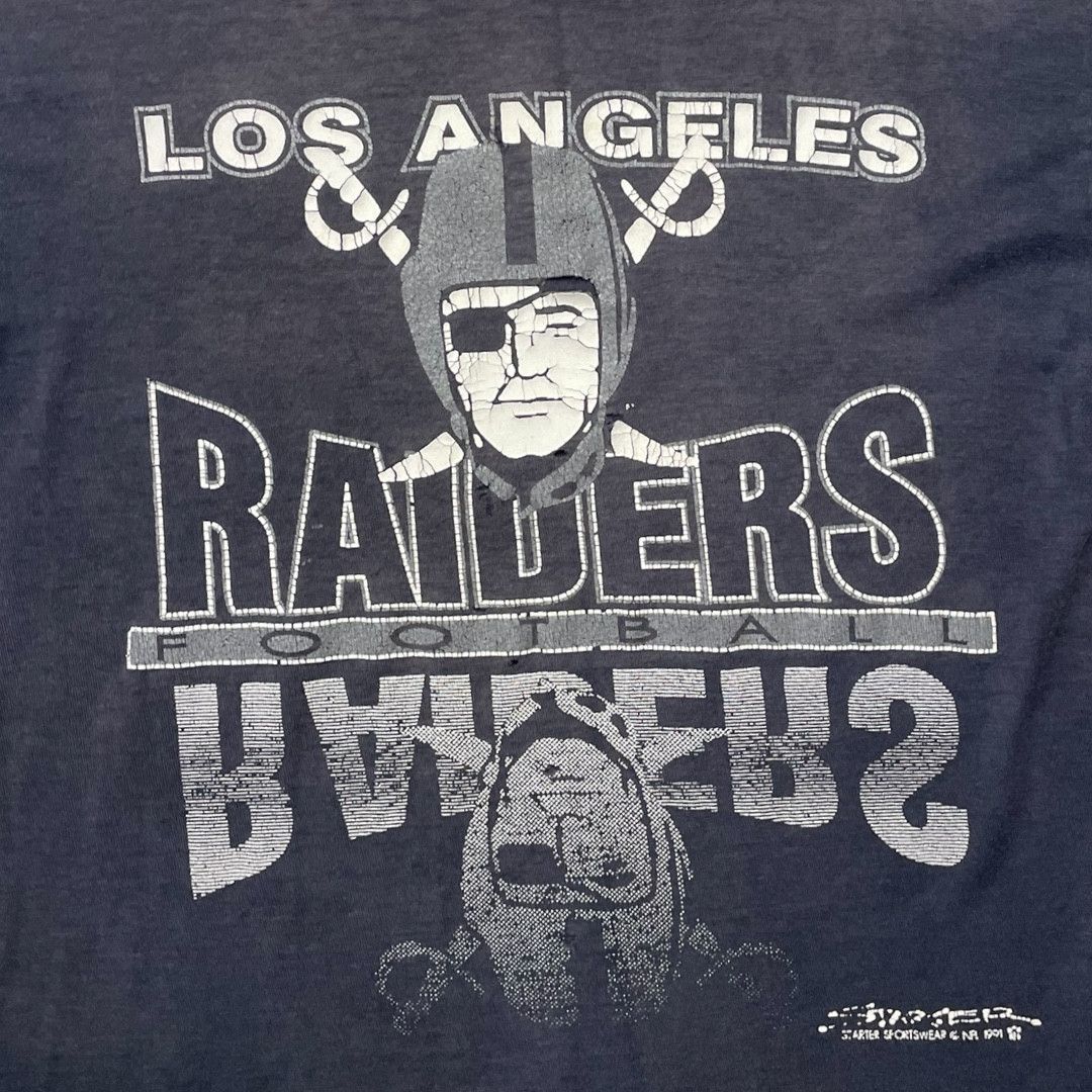 Vintage Vintage 90s Los Angeles Raiders NFL tee Size US S / EU 44-46 / 1 - 2 Thumbnail