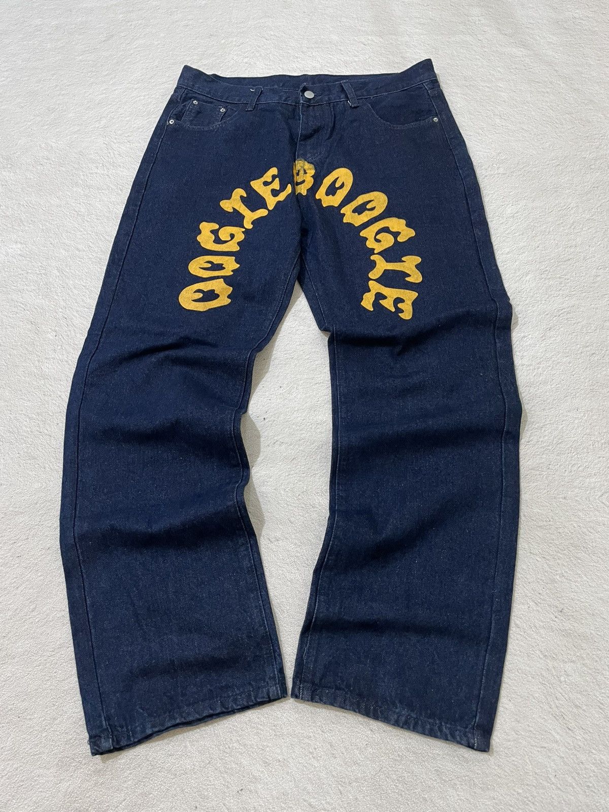 Japanese Brand 00s Disney Oogie Boogie Graphic Denim Rare Y2K Japanese Size US 35 - 1 Thumbnail