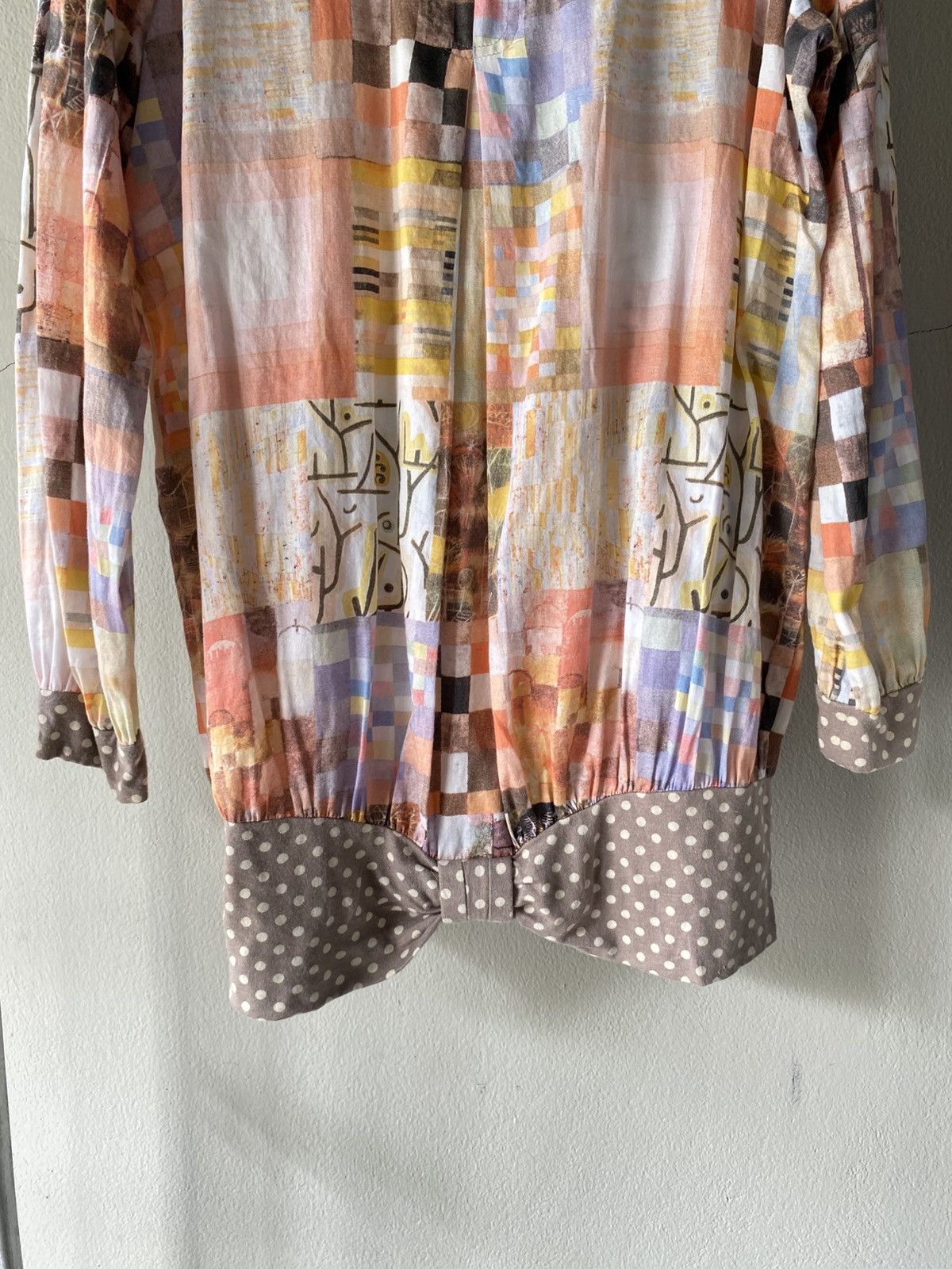 Frapbois FRAPBOIS Multicolor Printed Blouse with Polka Dot Accents Size XS / US 0-2 / IT 36-38 - 8 Thumbnail