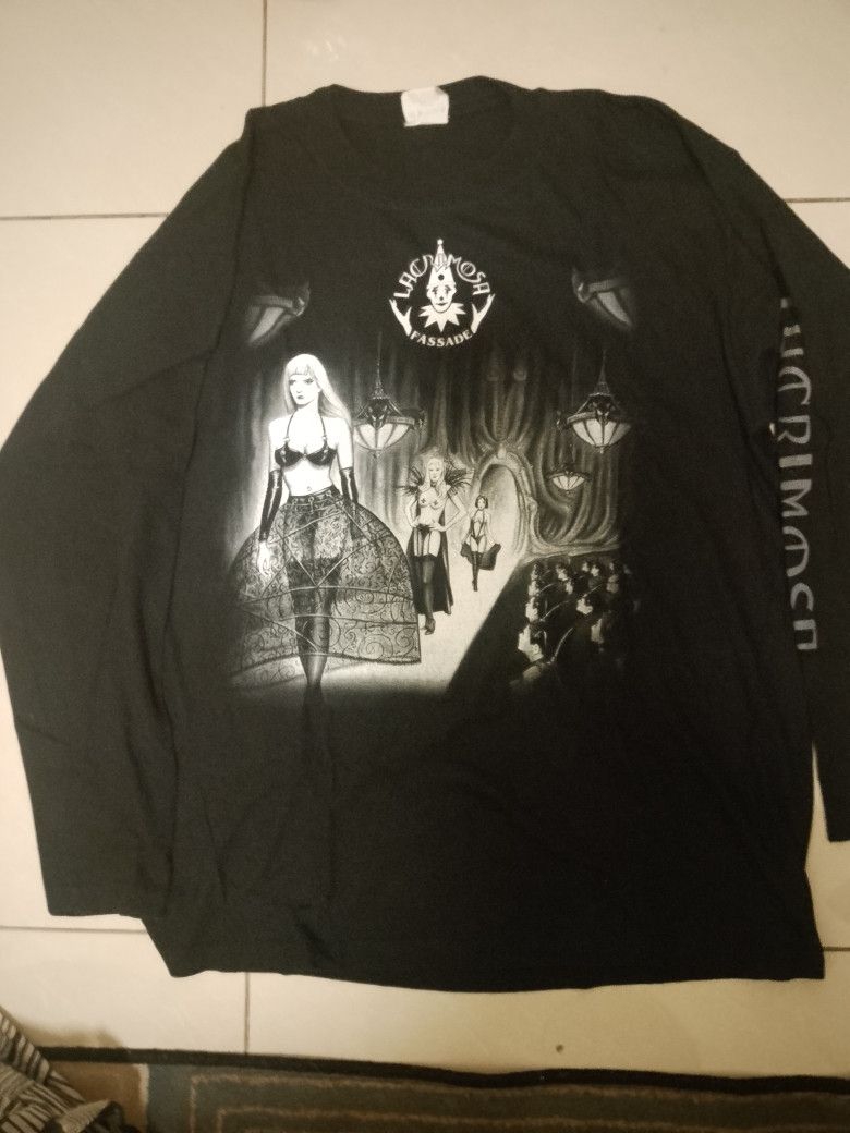 Band Tees Lacrimosa Long Sleeve Fassade Tour 2001 Size US XL / EU 56 / 4 - 1 Thumbnail