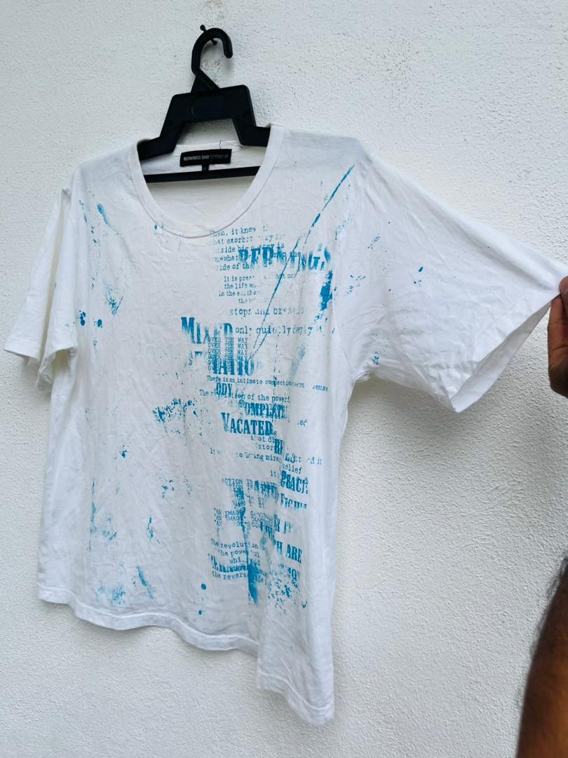 Japanese Brand × Vintage Vintage Berning Sho White Designer Fashion Style Shirt Size US M / EU 48-50 / 2 - 5 Thumbnail