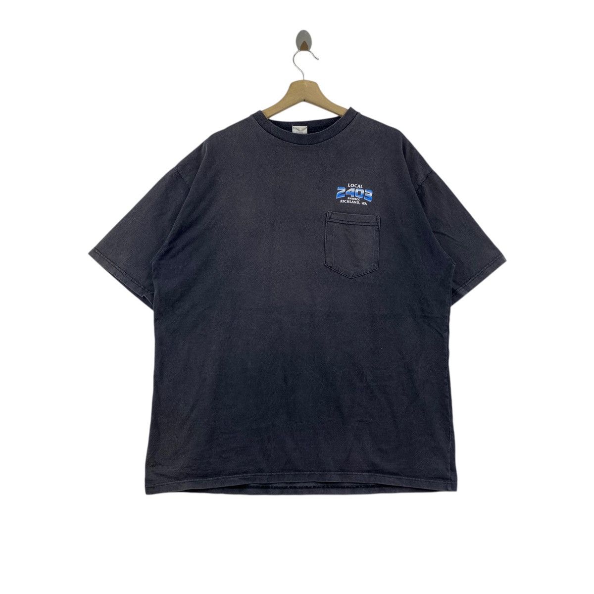 Vintage Vintage 2403 CARPENTERS & MILLWRIGHTS Logo Print Black Size US XXL / EU 58 / 5 - 3 Thumbnail