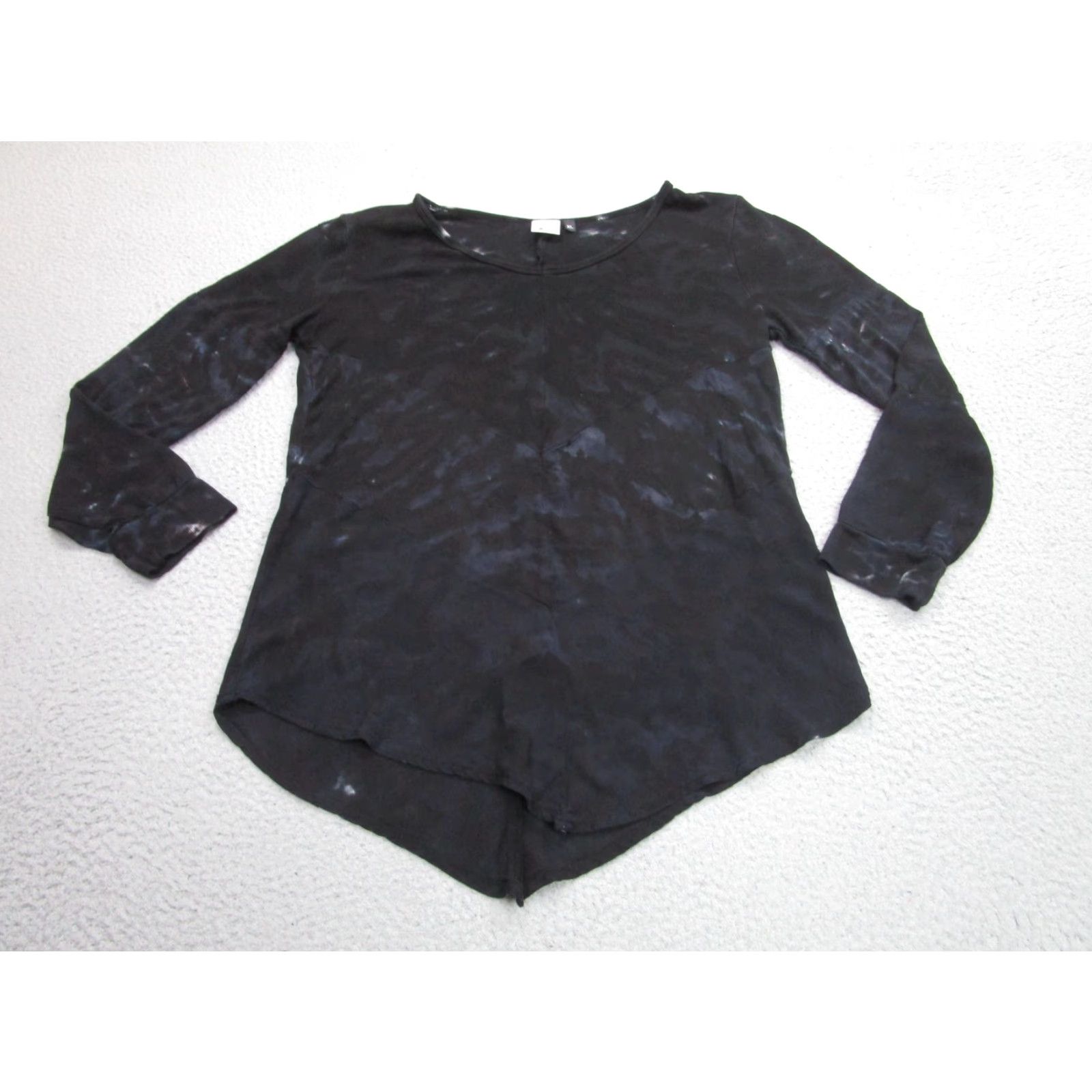 Vintage VINTAGE Mind Set XCVI Shirt Womens XL Black Long Sleeve Tunic Hi Low whimsigoth fairy Size XL / US 12-14 / IT 48-50 - 2 Thumbnail