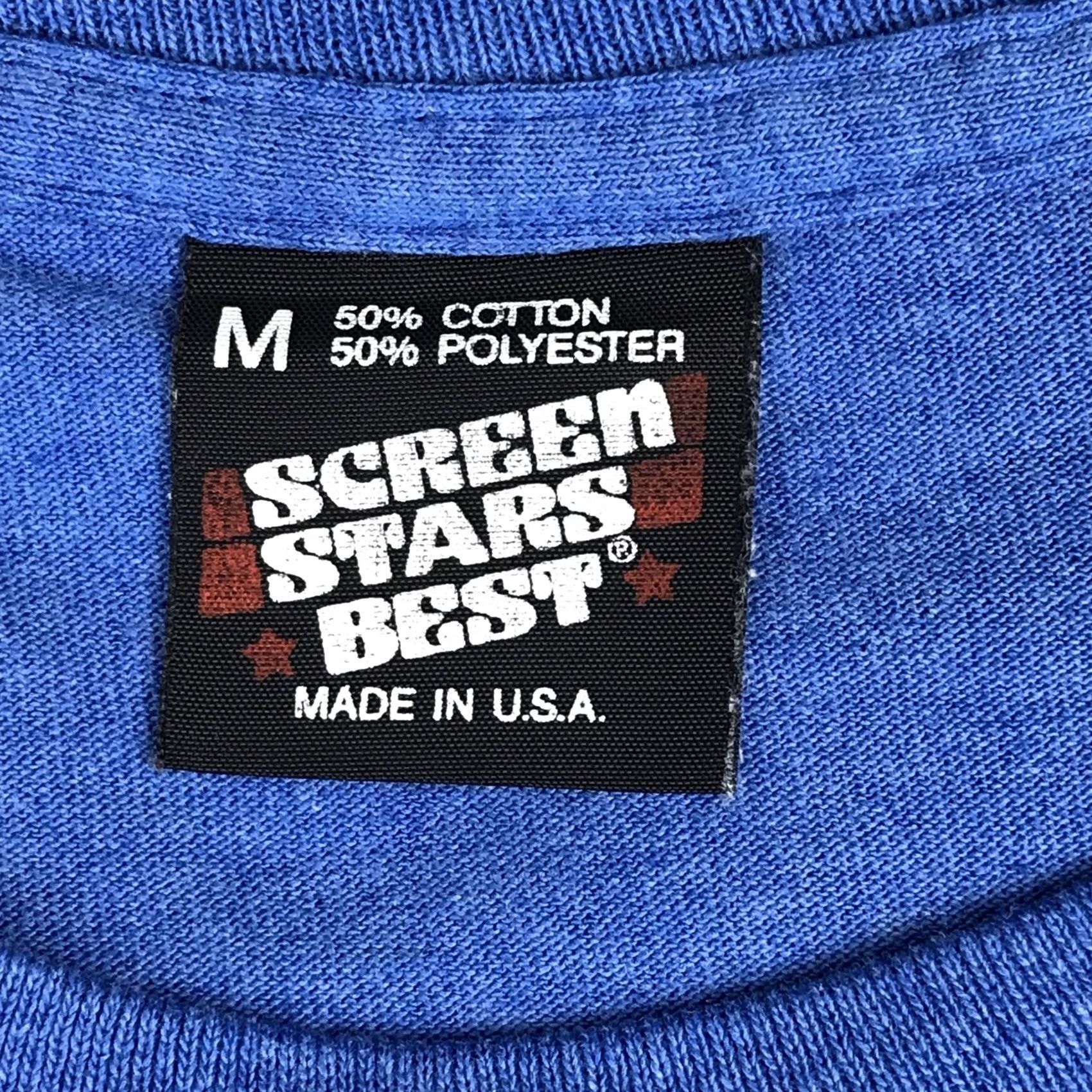 Vintage VINTAGE Screen Stars Best T-Shirt SHIRT Men Small Blue 80s 90s United States Cotton Polyester Crew Neck Short Sleeve Made in USA Size US S / EU 44-46 / 1 - 7 Thumbnail