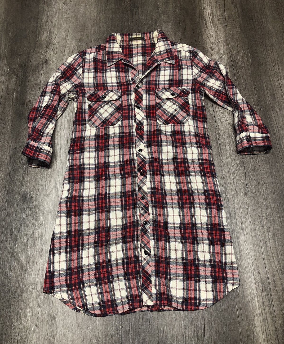 Designer × Japanese Brand × Vintage Vintage D'artagnan Flannel 4 Pocket Button Up Shirt Size M / US 6-8 / IT 42-44 - 1 Thumbnail