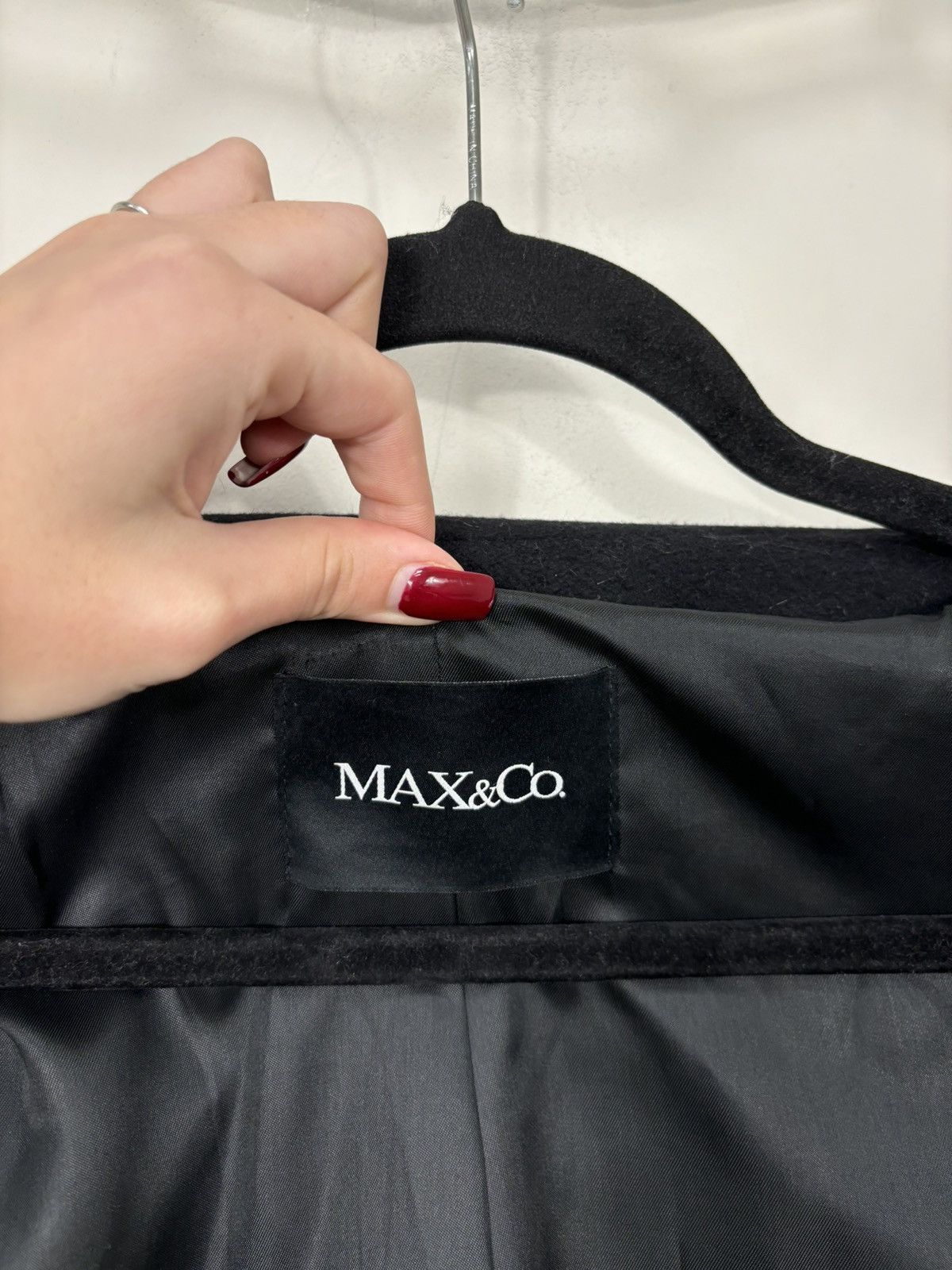 MAX&Co. Max & Co Max Mara Double Breasted Women’s Long Wool Coat Size M / US 6-8 / IT 42-44 - 15 Thumbnail