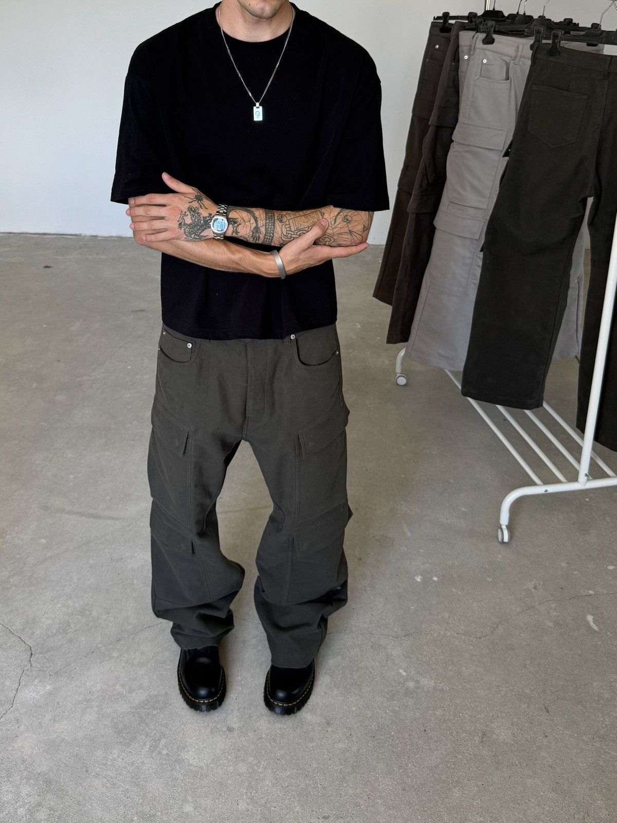Rick Owens FW25 Rick Owens Double Cargo Pants Size US 32 / EU 48 - 8 Thumbnail