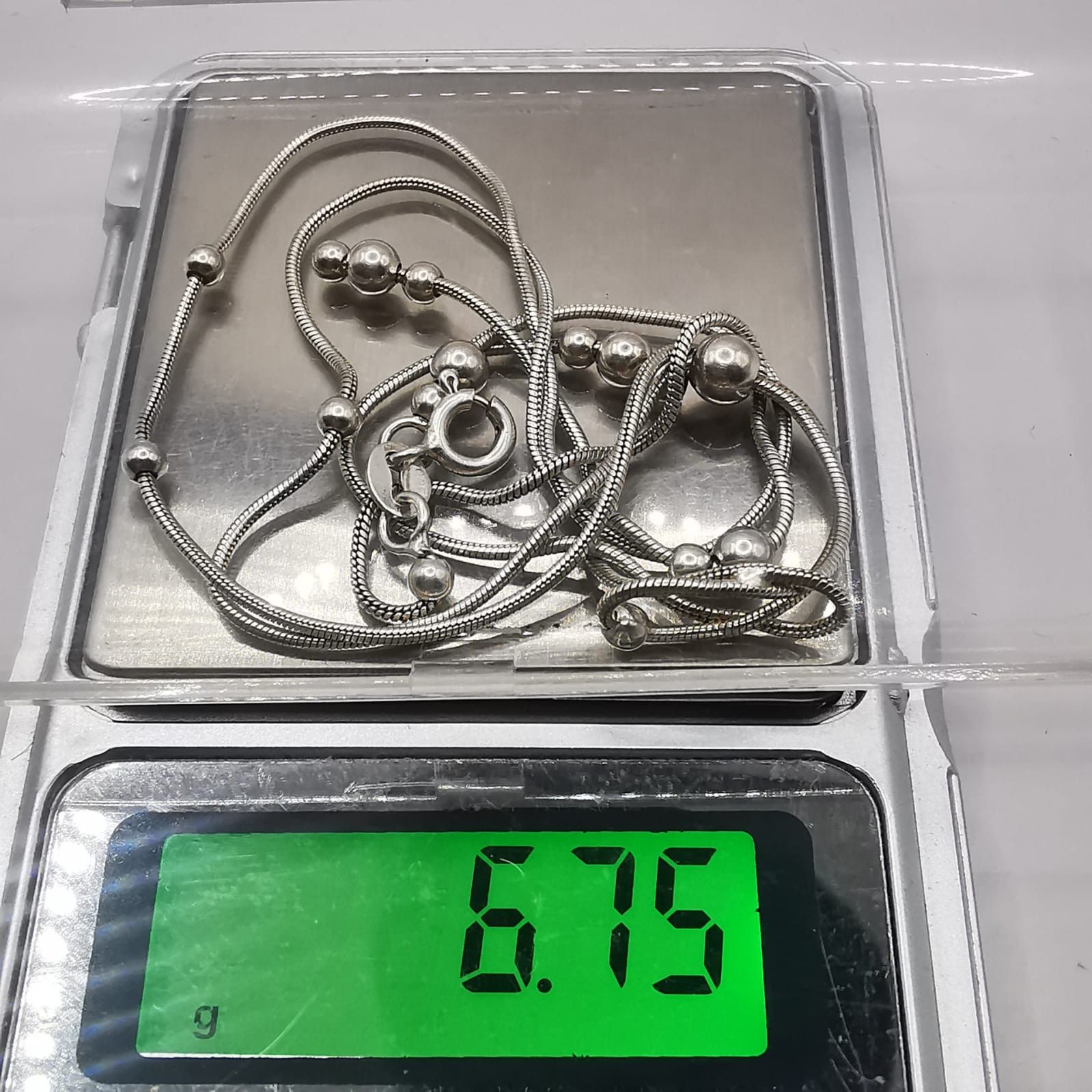 Sterling Silver Vintage Jewelry Chain, 925 Sterling Silver, Signed 6.75g Size ONE SIZE - 7 Thumbnail
