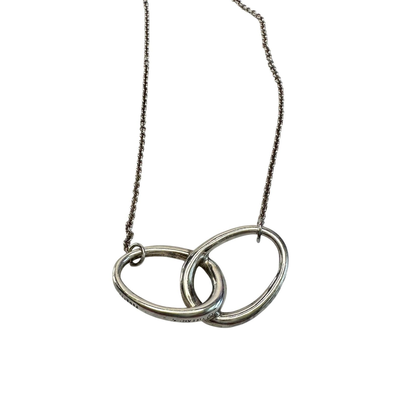 Tiffany & Co. Tiffany and Co Elsa Peretti Large Double Loop Necklace 15" Size ONE SIZE - 1 Thumbnail