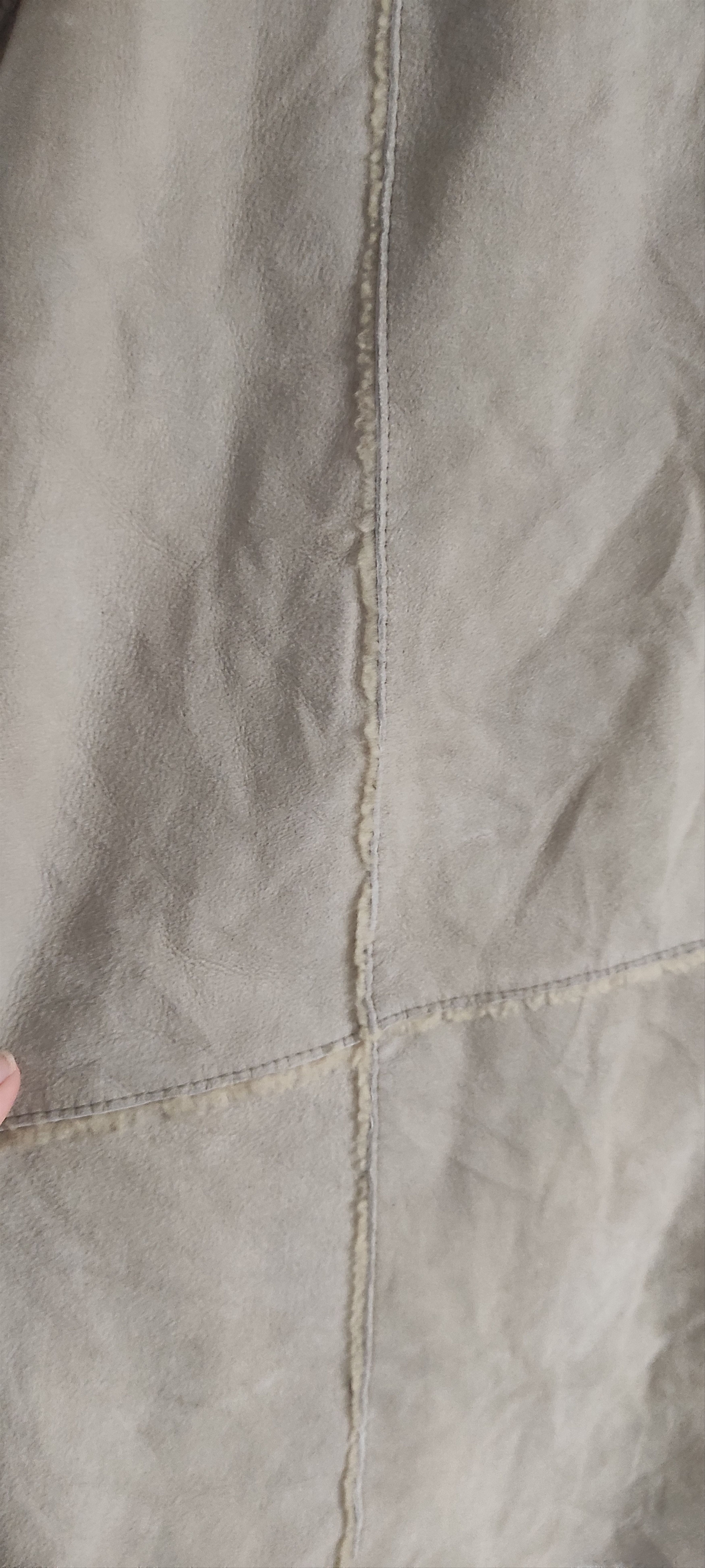 Leather × Vintage Offset Real sheepskin Fur Lined Leather Mens Overcoat Size US L / EU 52-54 / 3 - 12 Thumbnail