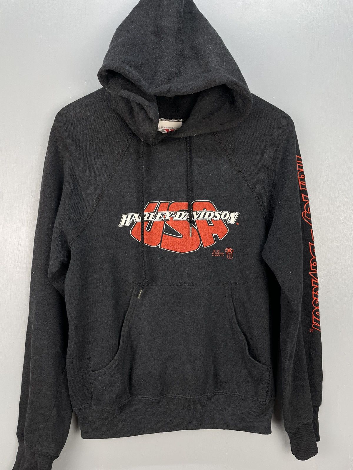 Harley Davidson Vintage 80s Harley Davidson 3D Emblem hoodie Size US S / EU 44-46 / 1 - 3 Thumbnail