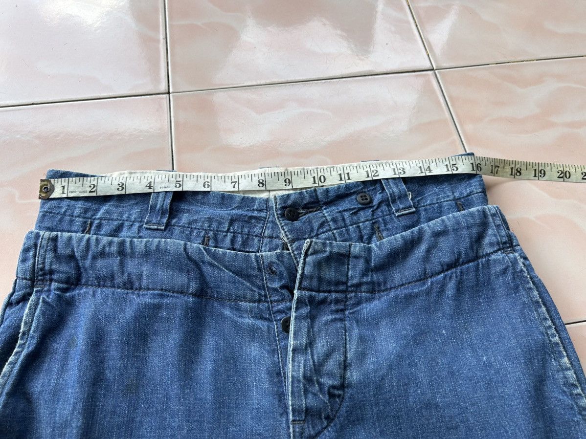 Lee × N.Hoolywood Double Waist Distressed Denim Pant Size US 32 / EU 48 - 8 Thumbnail