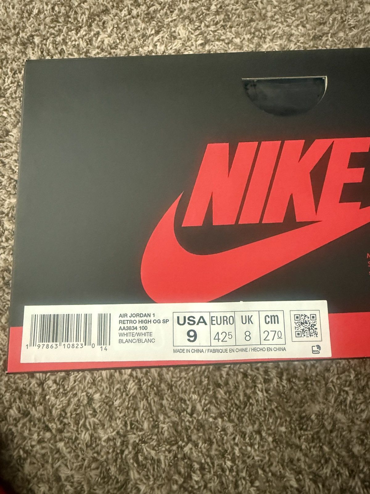 Virgil Abloh Jordan 1 Retro High Virgil Abloh Archive Alaska Size US 9 / EU 42 - 5 Thumbnail