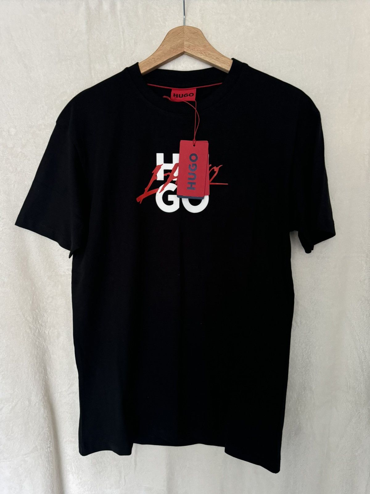 Hugo BNWT Hugo Boss “Hugo” Logo T-Shirt Black Medium RRP £45 Size US M / EU 48-50 / 2 - 1 Thumbnail