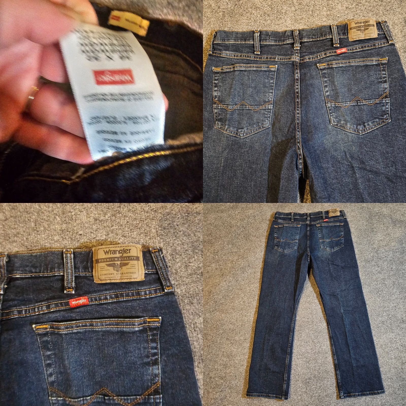 Wrangler Wrangler Jeans Mens 34x31 Boots Cut Blue Relaxed High Rise Medium Wash Denim 5-Pocket Casual Boots Mens Size US 34 / EU 50 - 8 Thumbnail