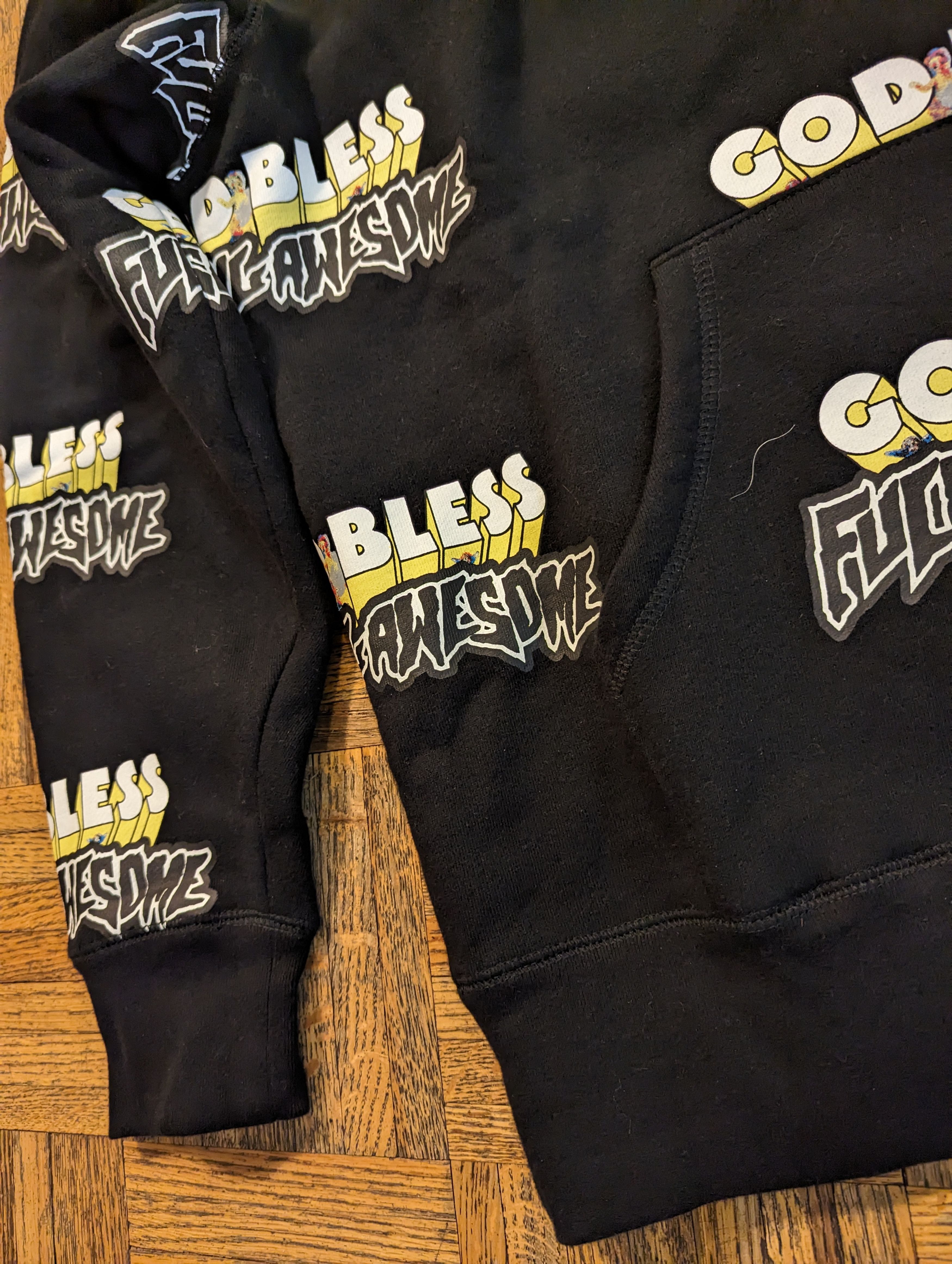 Fucking Awesome GOD BLESS FA HOODIE RARE Size US L / EU 52-54 / 3 - 5 Thumbnail